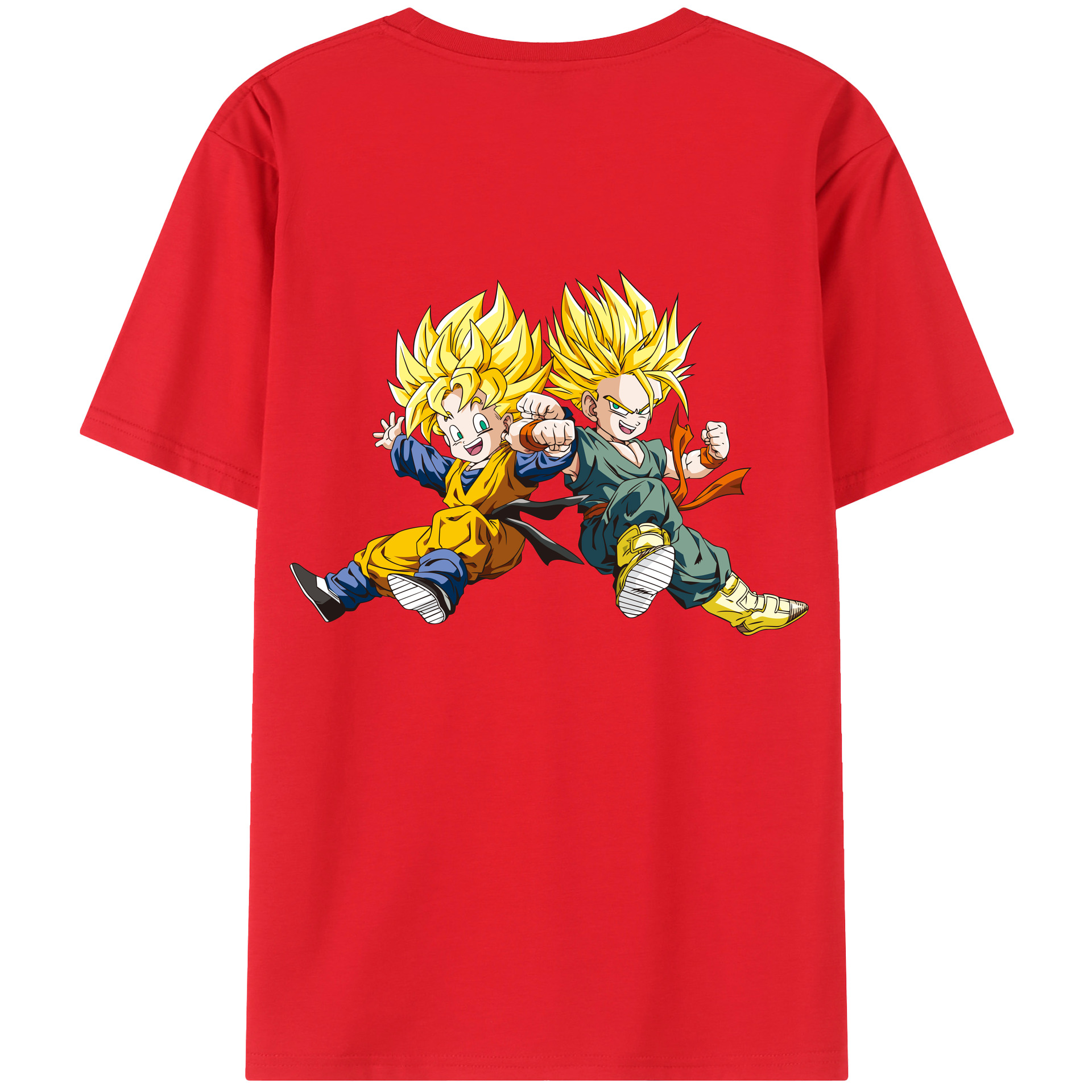 （画像用） ドラゴンボール 孫悟空（そん ごくう）Son Goku カカロット DRAGON BALL Kakarotto レディース半袖Tシャツ(バックプリント)