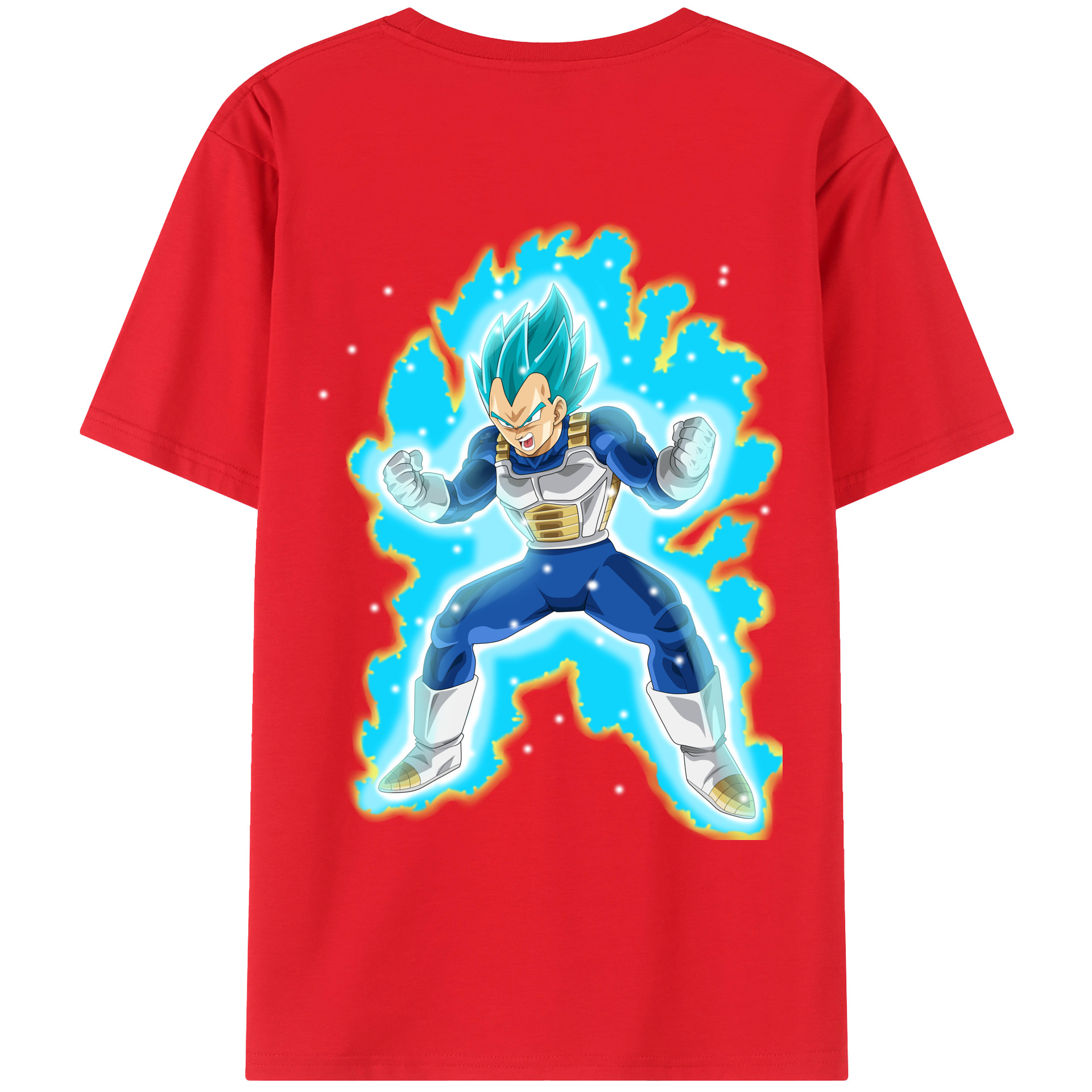 （画像用） ドラゴンボール ベジータ四世（Bejīta Yonsei）DRAGON BALL Vegeta IV レディース半袖Tシャツ(バックプリント)