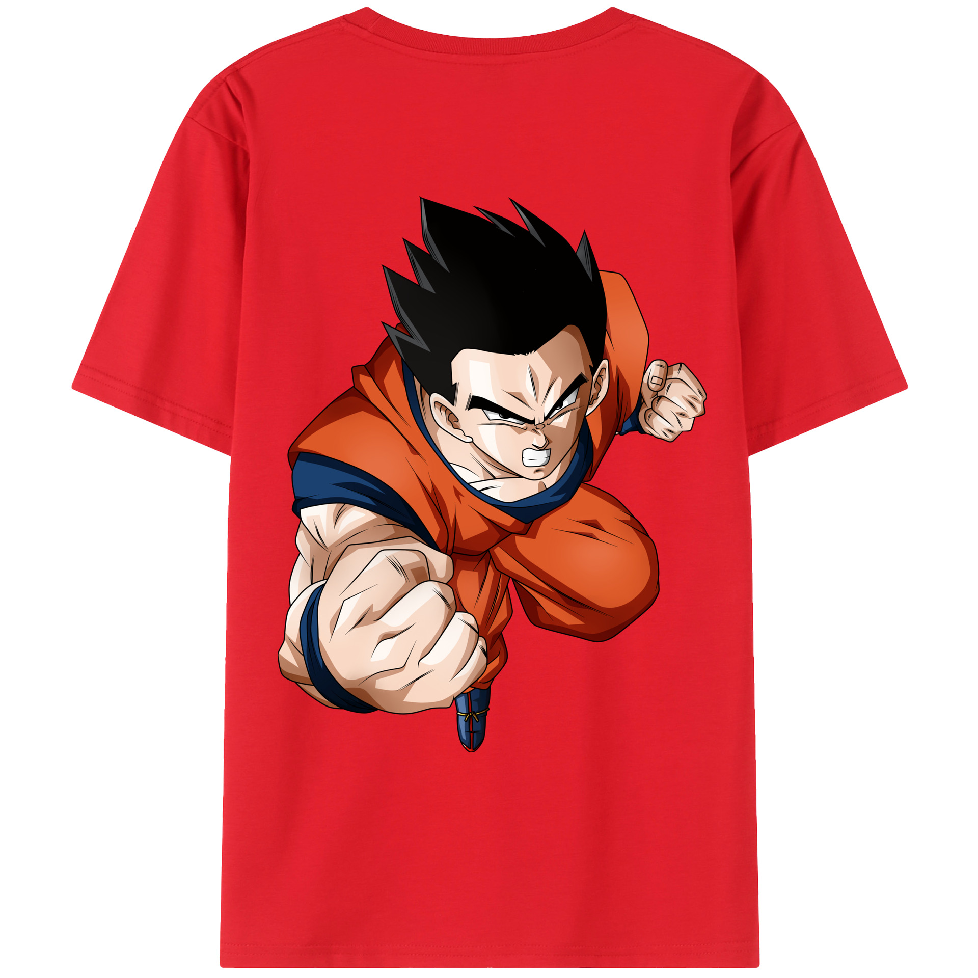（画像用） ドラゴンボール 孫 悟飯（そんごはん）DRAGON BALL Son Gohan レディース半袖Tシャツ(バックプリント)