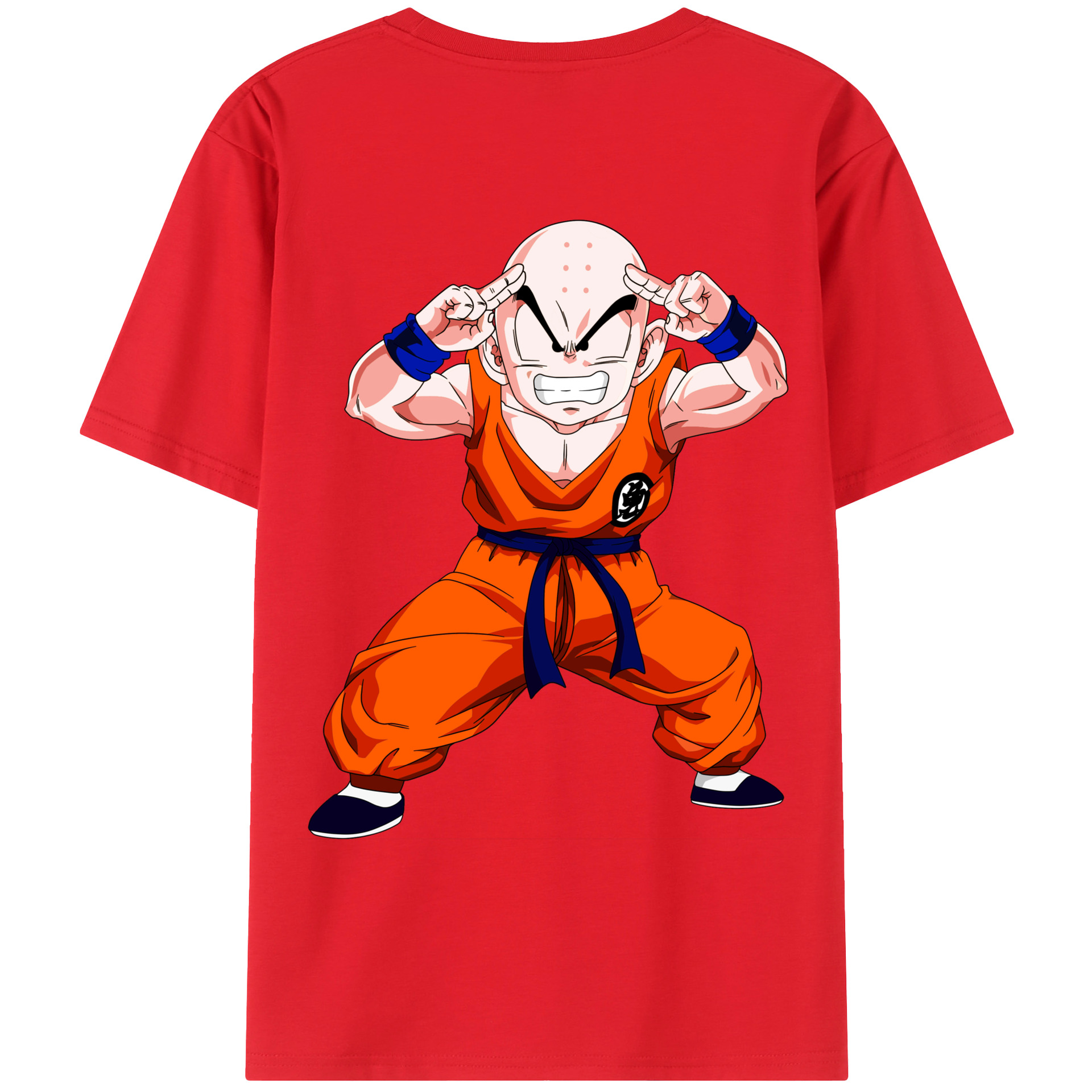 （画像用） ドラゴンボール クリリン DRAGON BALL krillin レディース半袖Tシャツ(バックプリント)