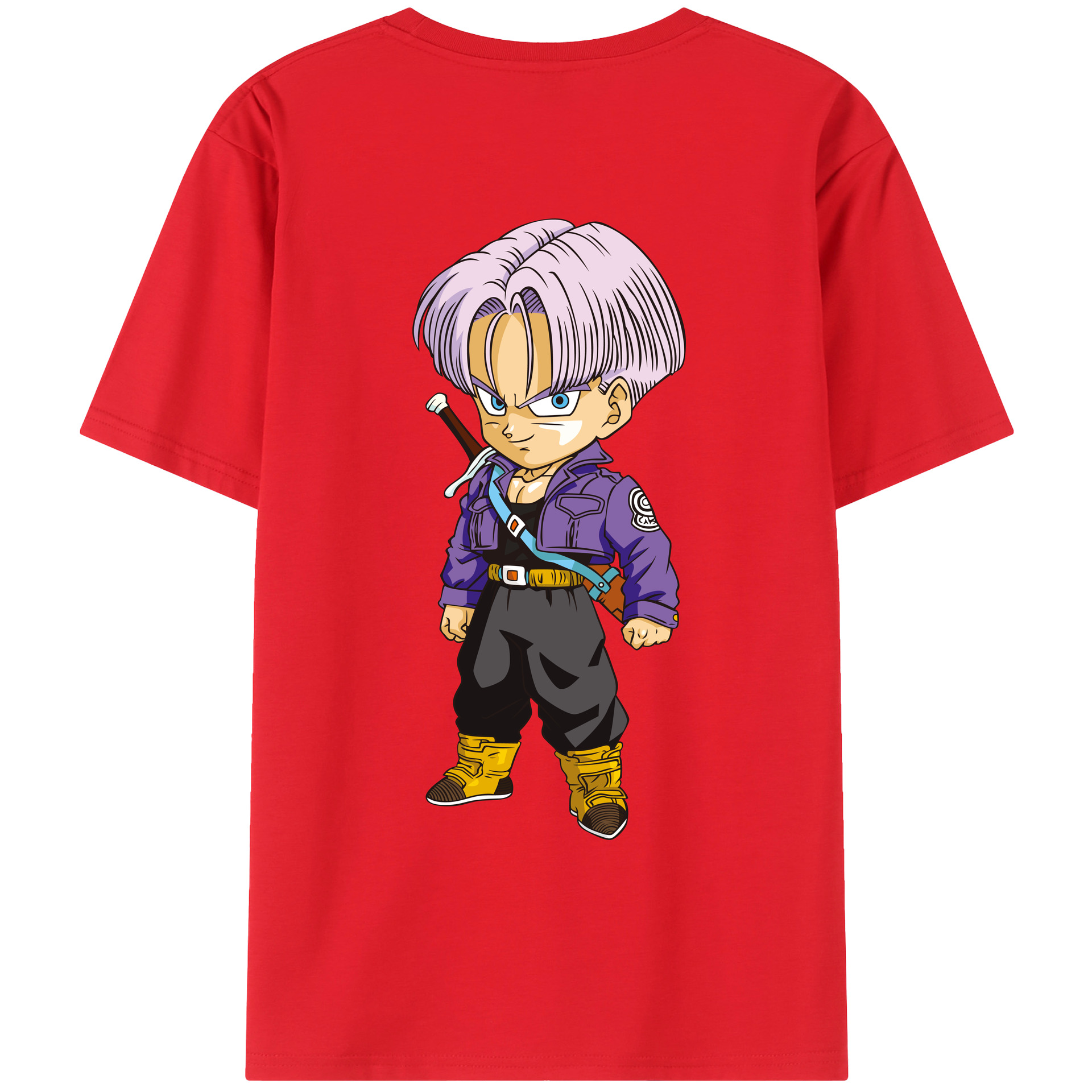 （画像用） ドラゴンボール トランクス（Torankusu）DRAGON BALL Trunks レディース半袖Tシャツ(バックプリント)