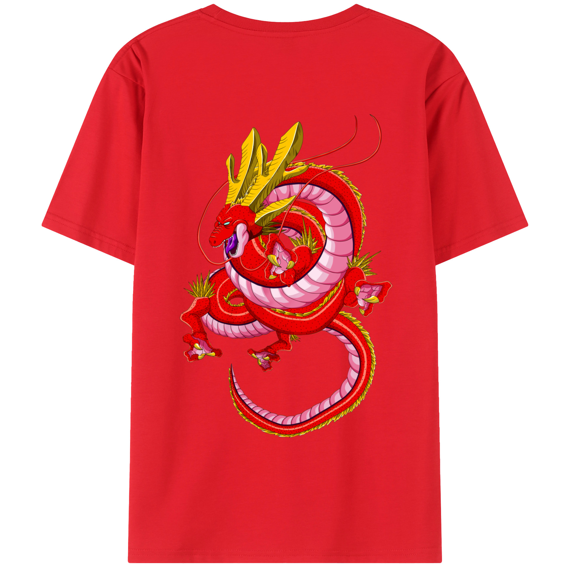 （画像用） ドラゴンボール 神龍 シェンロン DRAGON BALL Shenron レディース半袖Tシャツ(バックプリント)