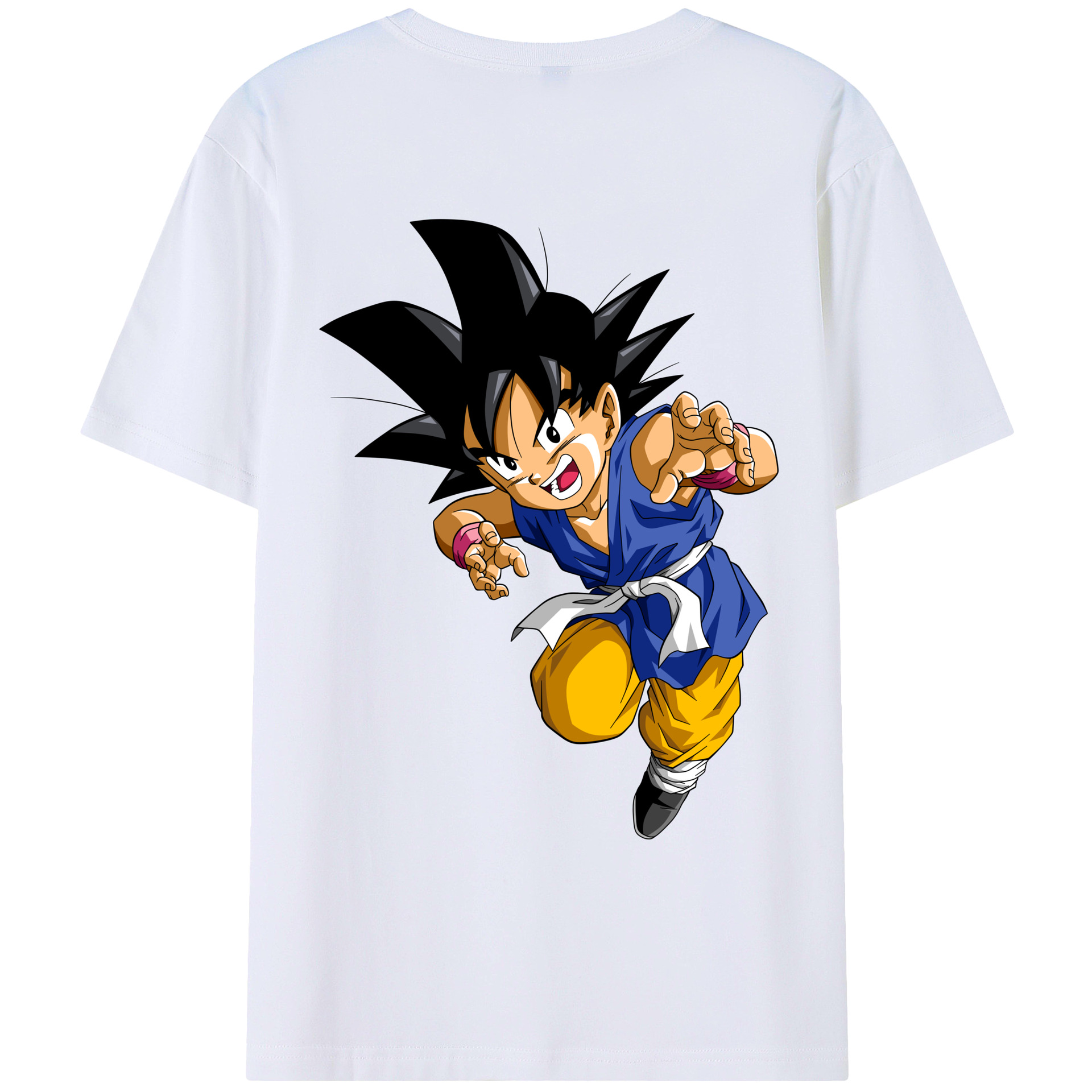 （画像用） ドラゴンボール 孫悟空（そん ごくう）Son Goku カカロット DRAGON BALL Kakarotto レディース半袖Tシャツ(バックプリント)