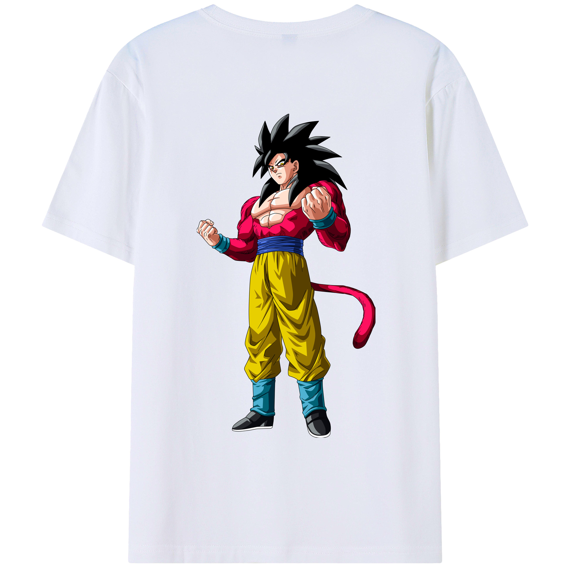 （画像用） ドラゴンボール 孫悟空（そん ごくう）Son Goku カカロット DRAGON BALL Kakarotto レディース半袖Tシャツ(バックプリント)