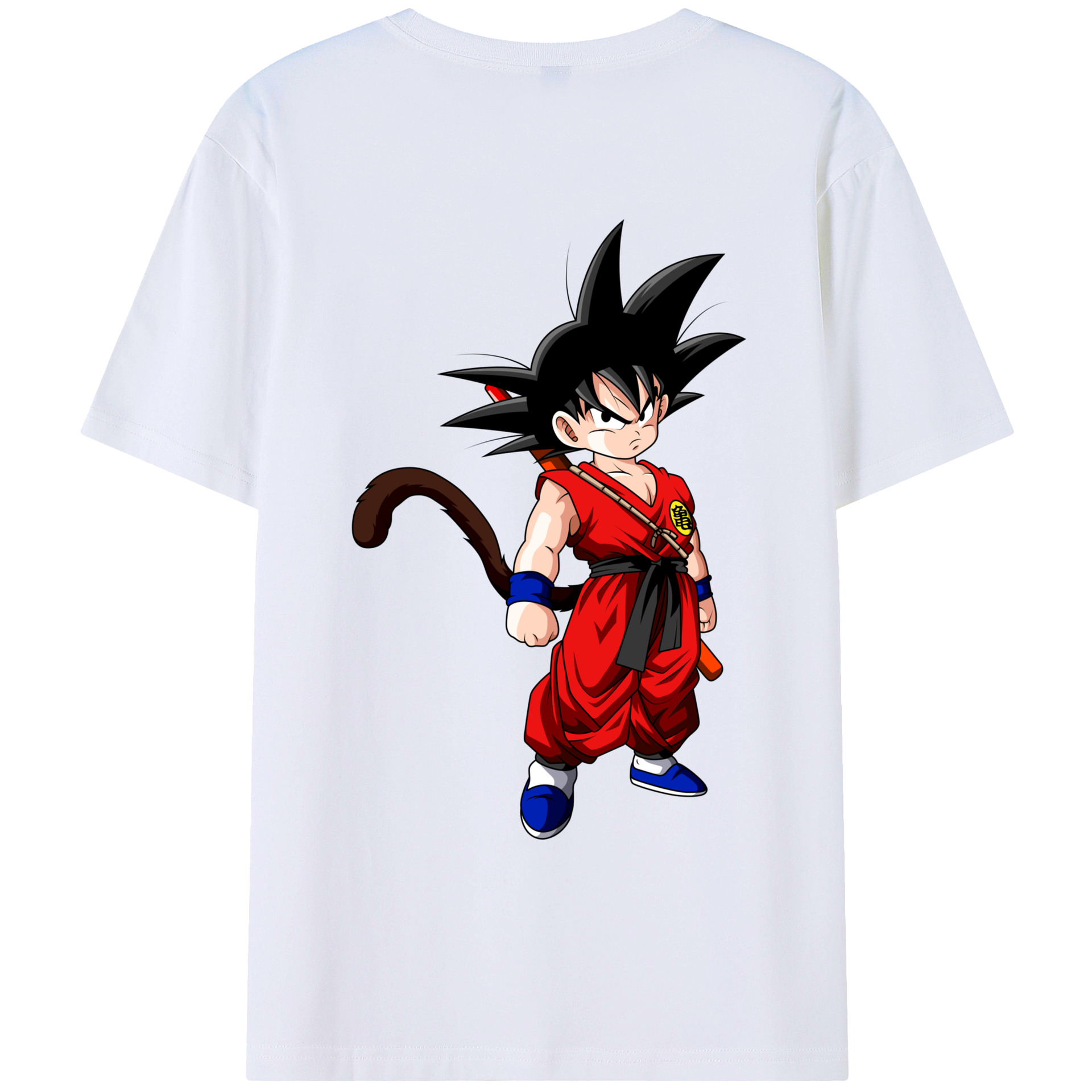 （画像用） ドラゴンボール 孫悟空（そん ごくう）Son Goku カカロット DRAGON BALL Kakarotto レディース半袖Tシャツ(バックプリント)