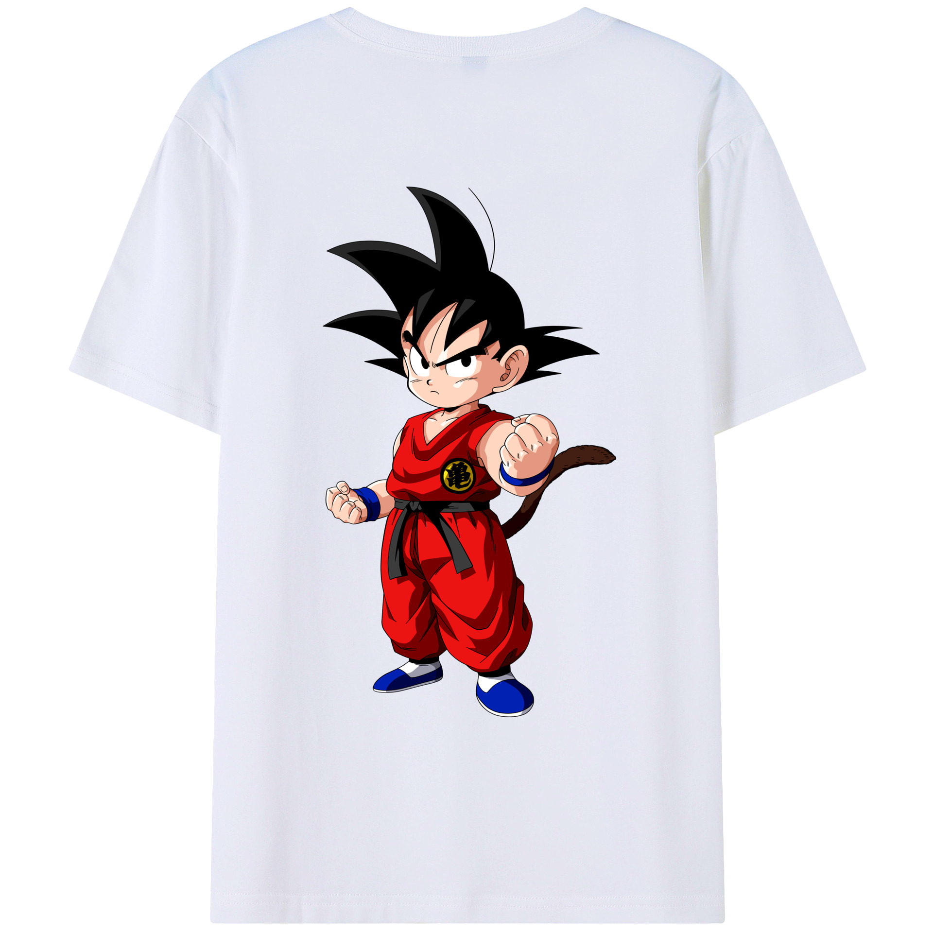 （画像用） ドラゴンボール 孫悟空（そん ごくう）Son Goku カカロット DRAGON BALL Kakarotto レディース半袖Tシャツ(バックプリント)