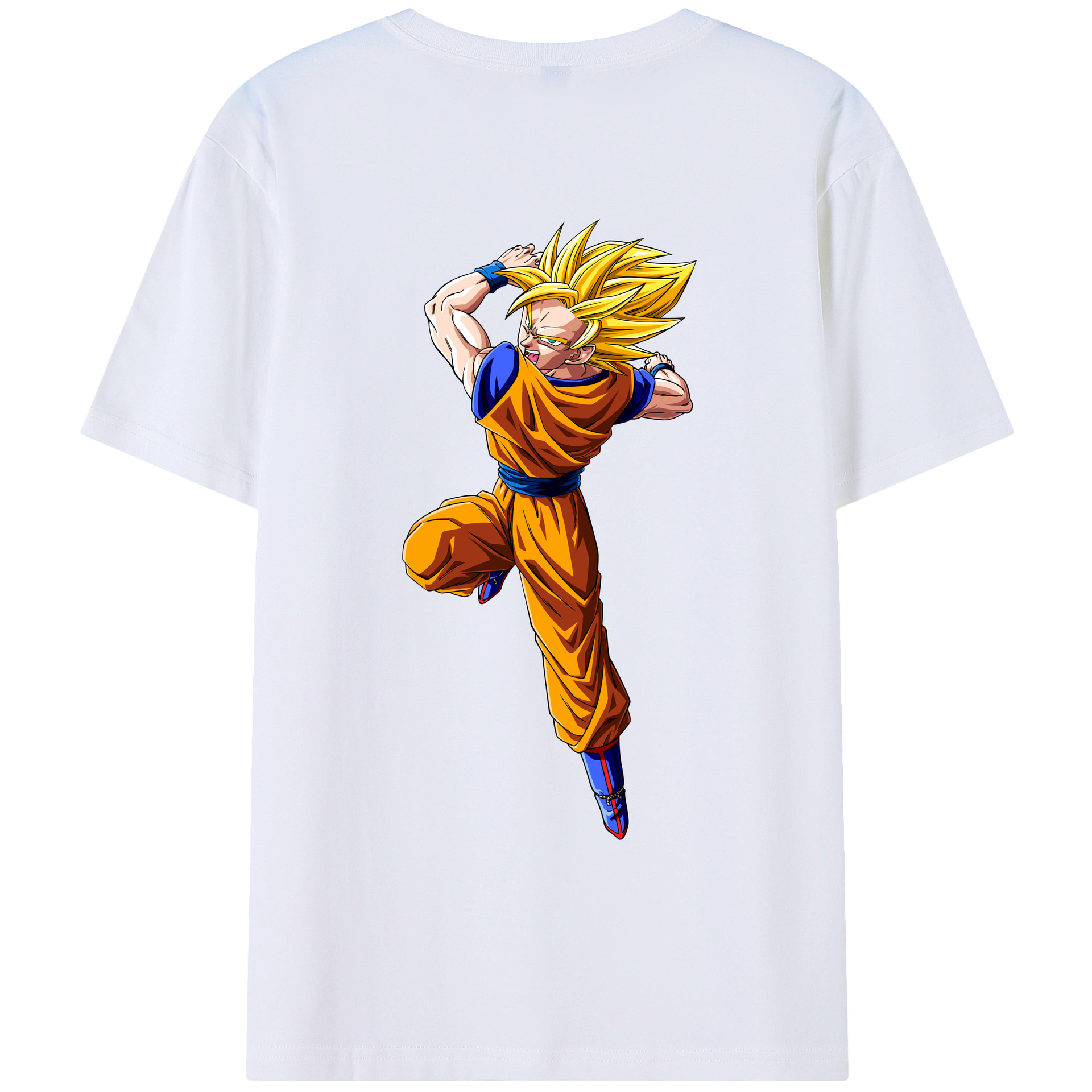 （画像用） ドラゴンボール 孫悟空（そん ごくう）Son Goku カカロット DRAGON BALL Kakarotto レディース半袖Tシャツ(バックプリント)