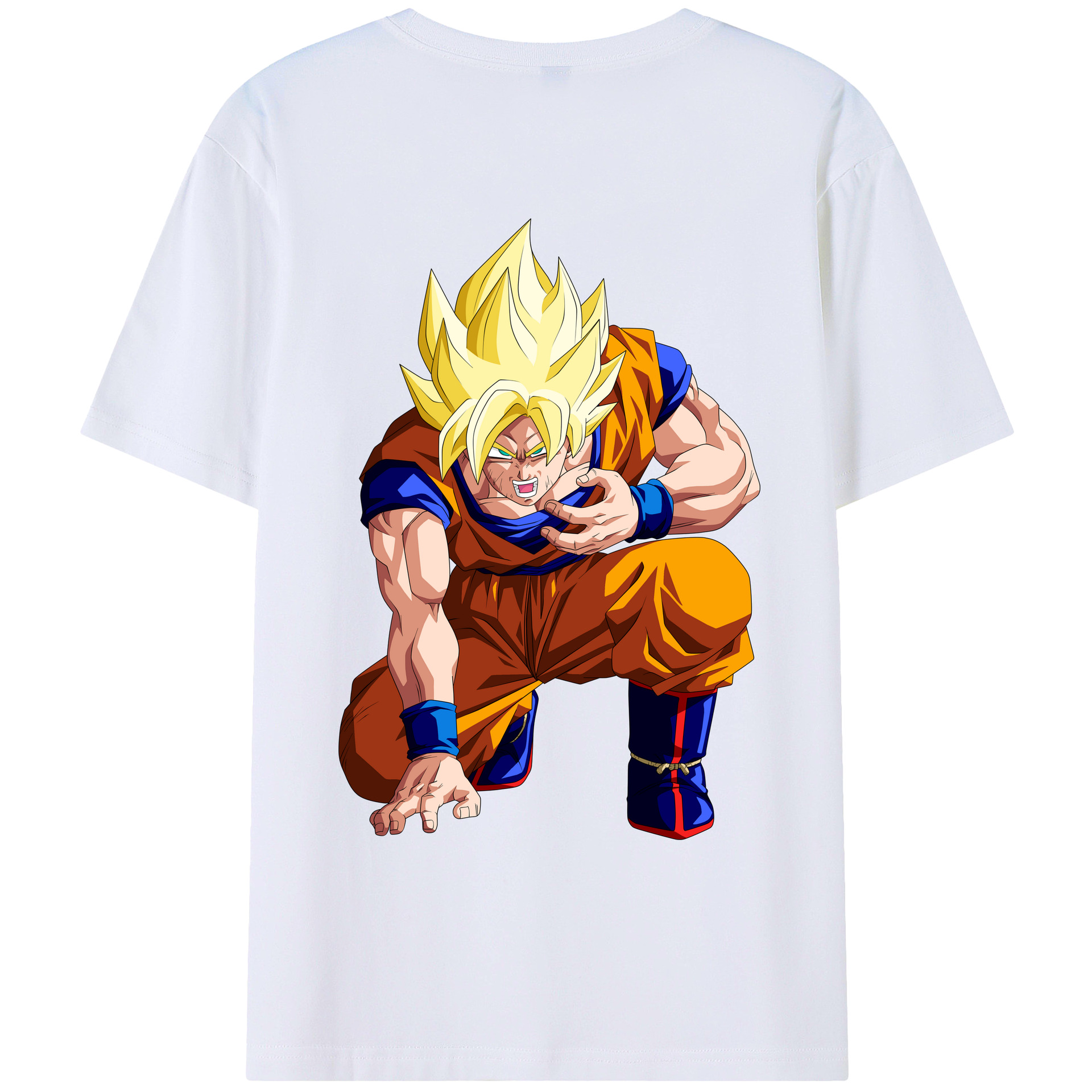 （画像用） ドラゴンボール 孫悟空（そん ごくう）Son Goku カカロット DRAGON BALL Kakarotto レディース半袖Tシャツ(バックプリント)