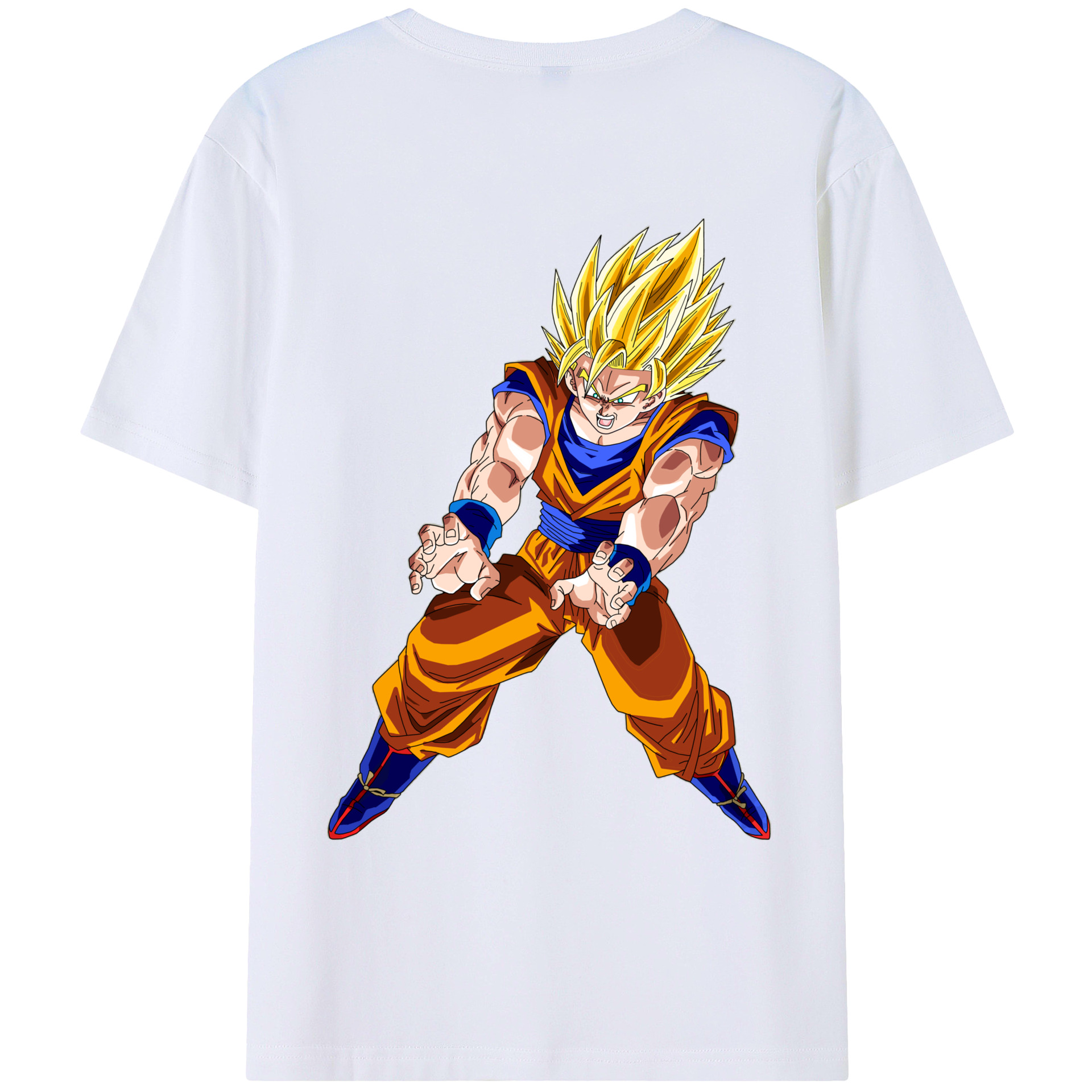 （画像用） ドラゴンボール 孫悟空（そん ごくう）Son Goku カカロット DRAGON BALL Kakarotto レディース半袖Tシャツ(バックプリント)