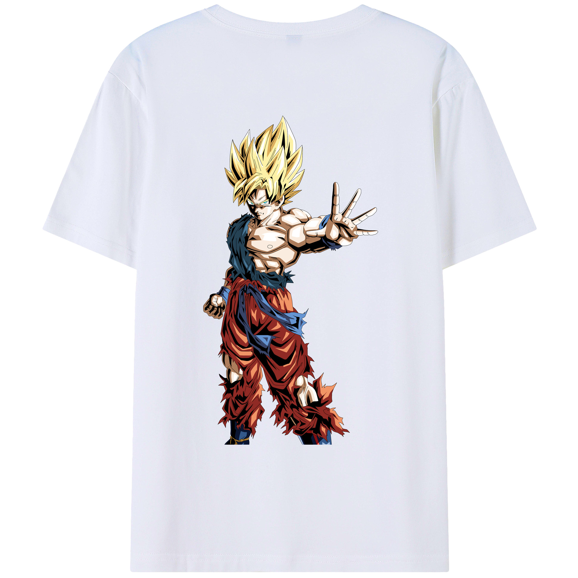 （画像用） ドラゴンボール 孫悟空（そん ごくう）Son Goku カカロット DRAGON BALL Kakarotto レディース半袖Tシャツ(バックプリント)