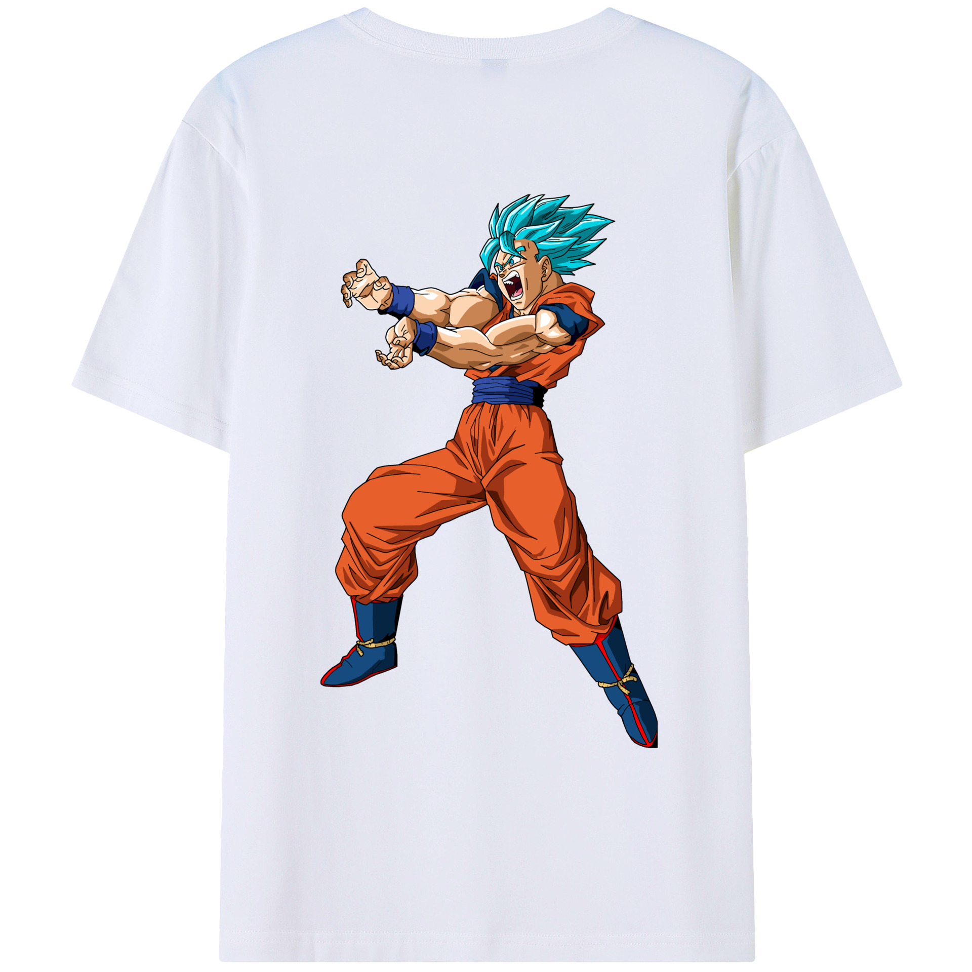 （画像用） ドラゴンボール 孫悟空（そん ごくう）Son Goku カカロット DRAGON BALL Kakarotto レディース半袖Tシャツ(バックプリント)