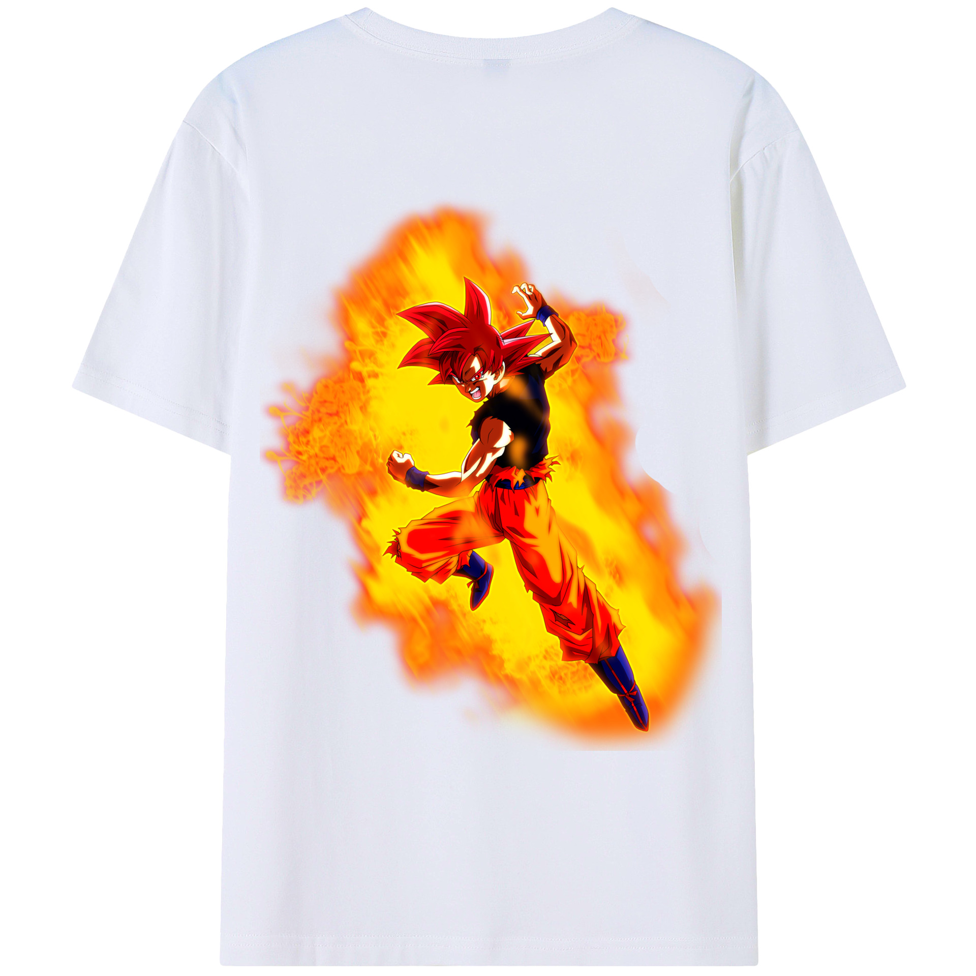 （画像用） ドラゴンボール 孫悟空（そん ごくう）Son Goku カカロット DRAGON BALL Kakarotto レディース半袖Tシャツ(バックプリント)