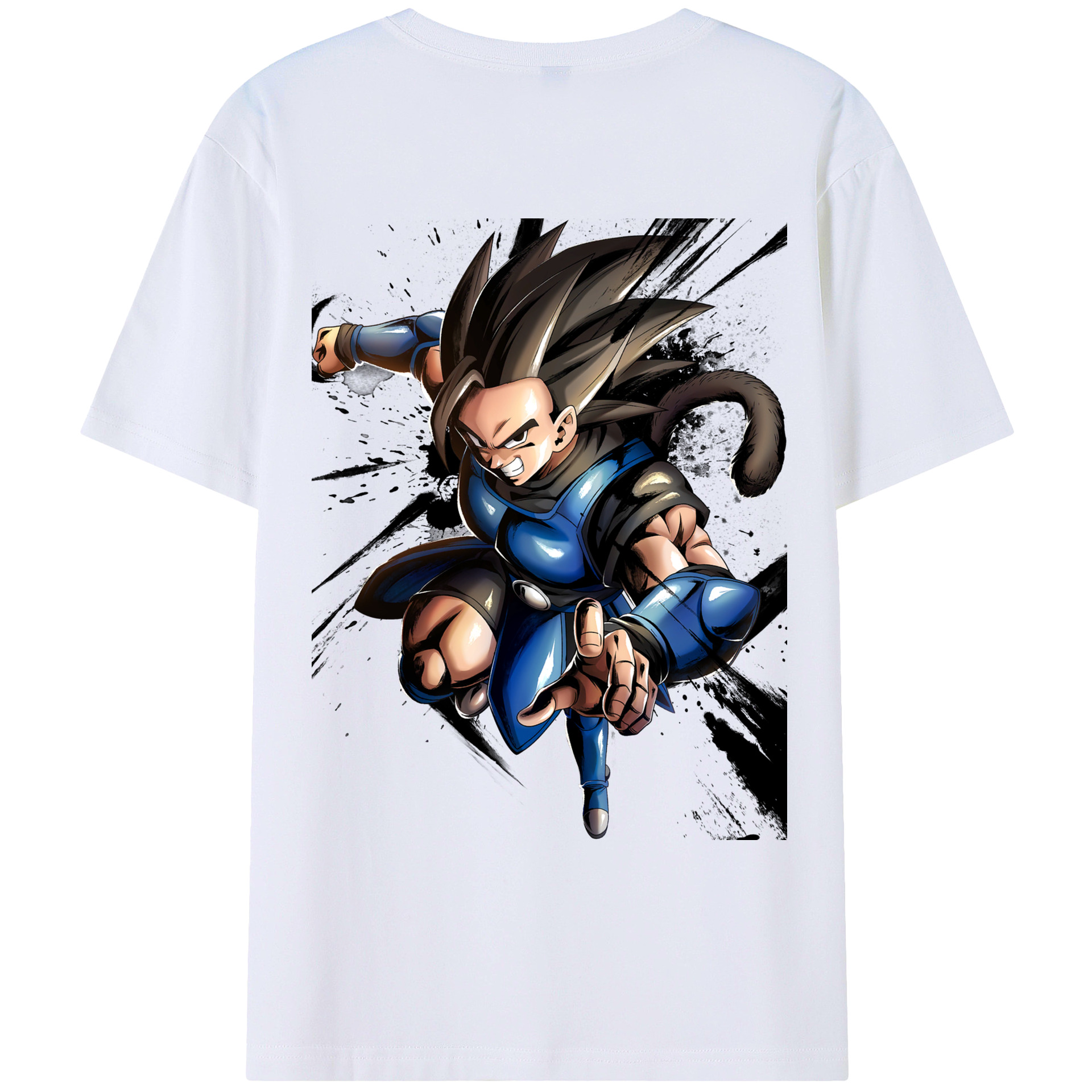 （画像用） ドラゴンボール ベジータ四世（Bejīta Yonsei）DRAGON BALL Vegeta IV レディース半袖Tシャツ(バックプリント)