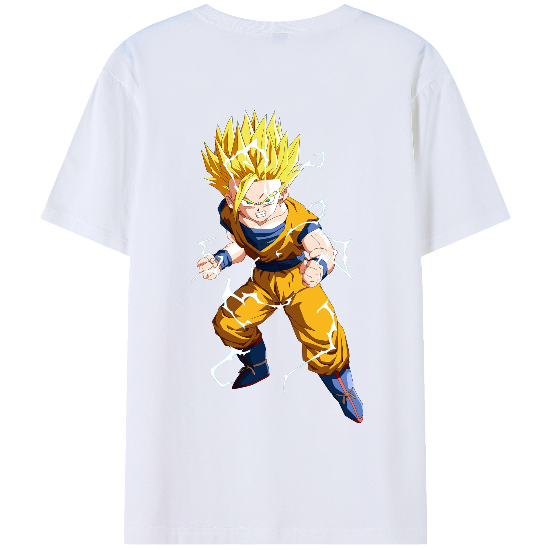 （画像用） ドラゴンボール 孫 悟飯（そんごはん）DRAGON BALL Son Gohan レディース半袖Tシャツ(バックプリント)