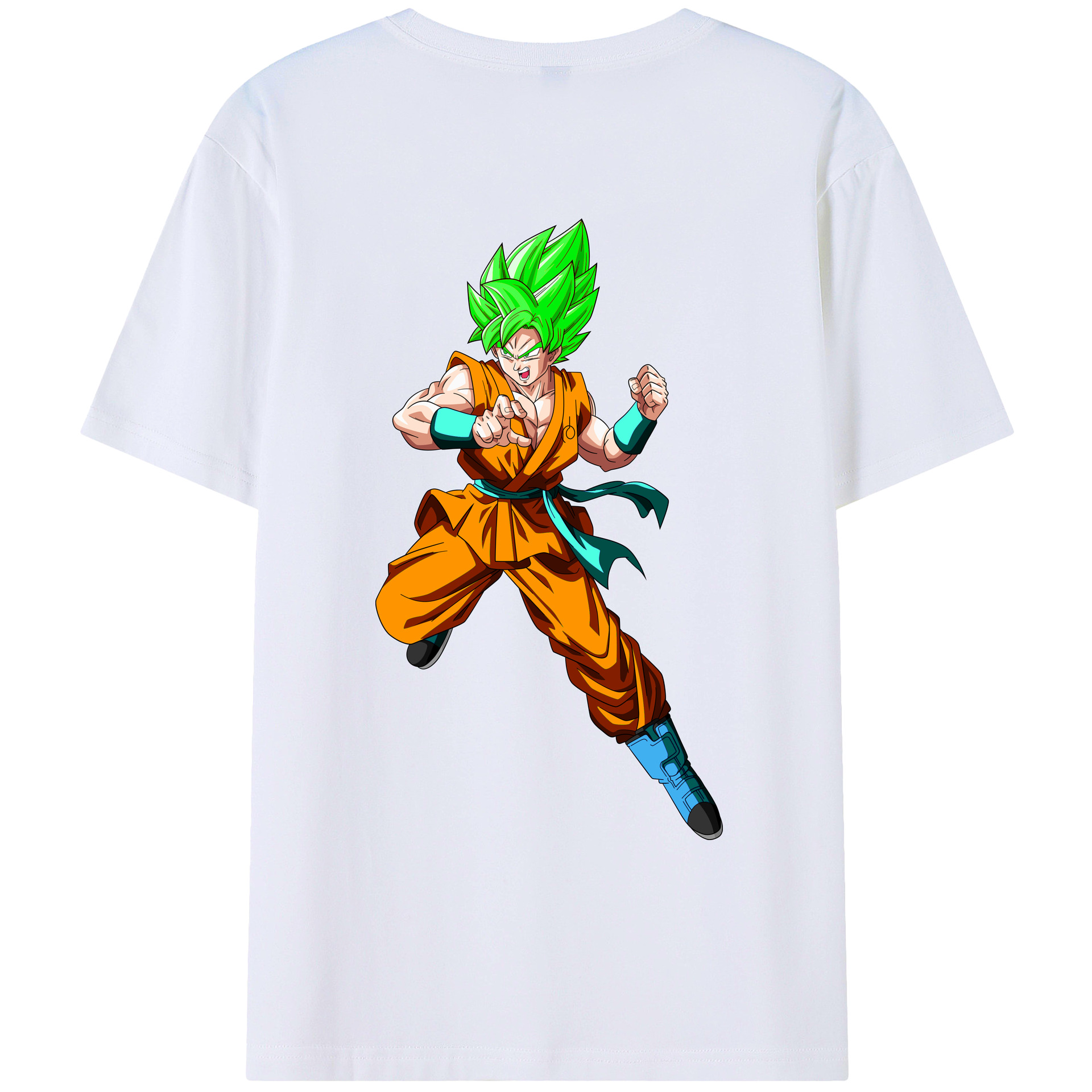 （画像用） ドラゴンボール 孫 悟飯（そんごはん）DRAGON BALL Son Gohan レディース半袖Tシャツ(バックプリント)
