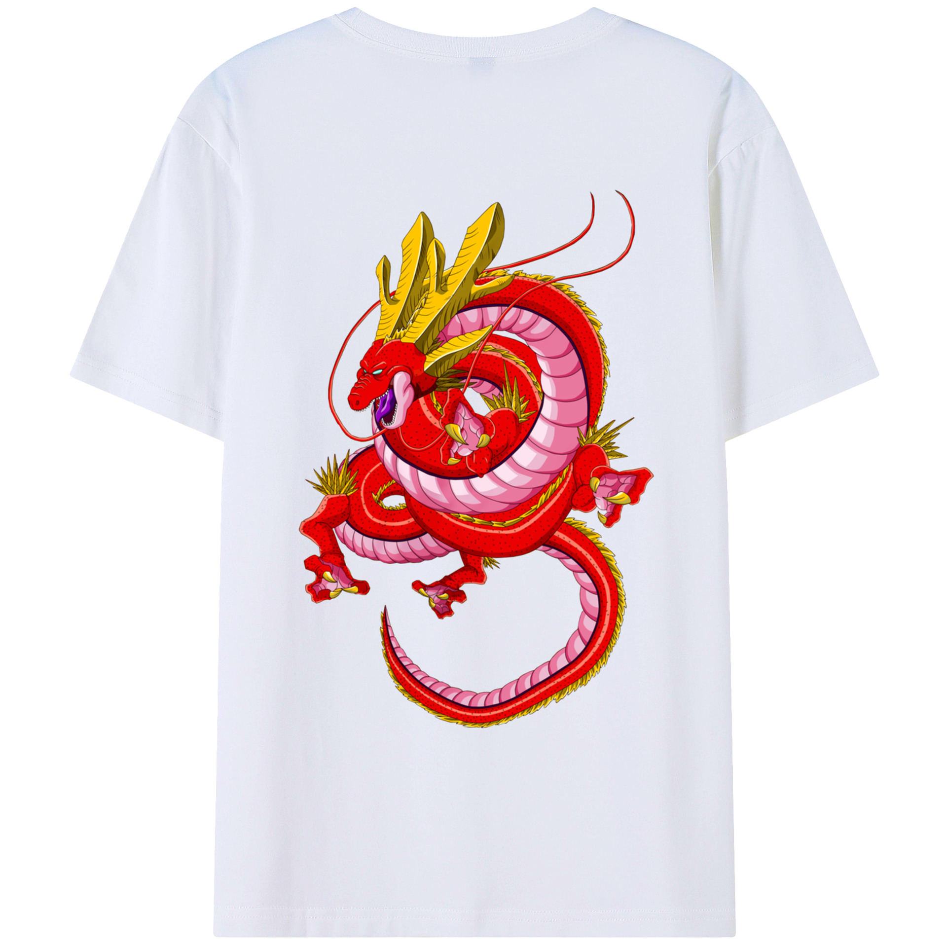 （画像用） ドラゴンボール 神龍 シェンロン DRAGON BALL Shenron レディース半袖Tシャツ(バックプリント)