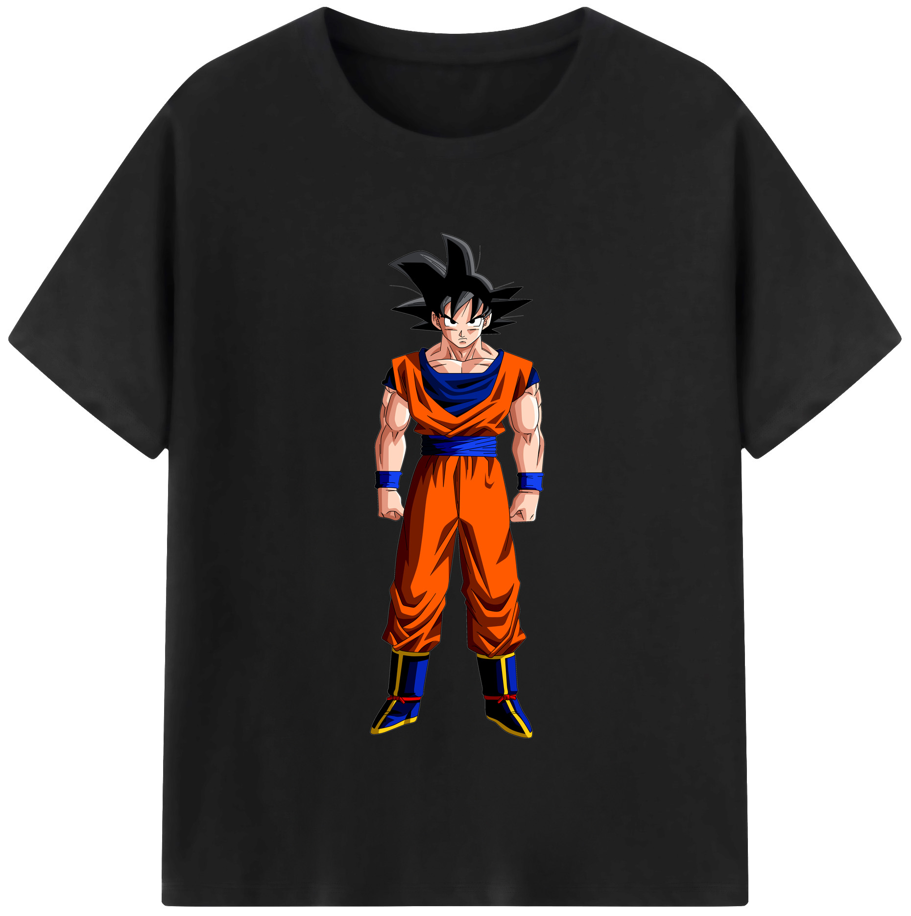 （画像用） ドラゴンボール 孫悟空（そん ごくう）Son Goku カカロット DRAGON BALL Kakarotto レディースカジュアルプリントTシャツ（綿100％）