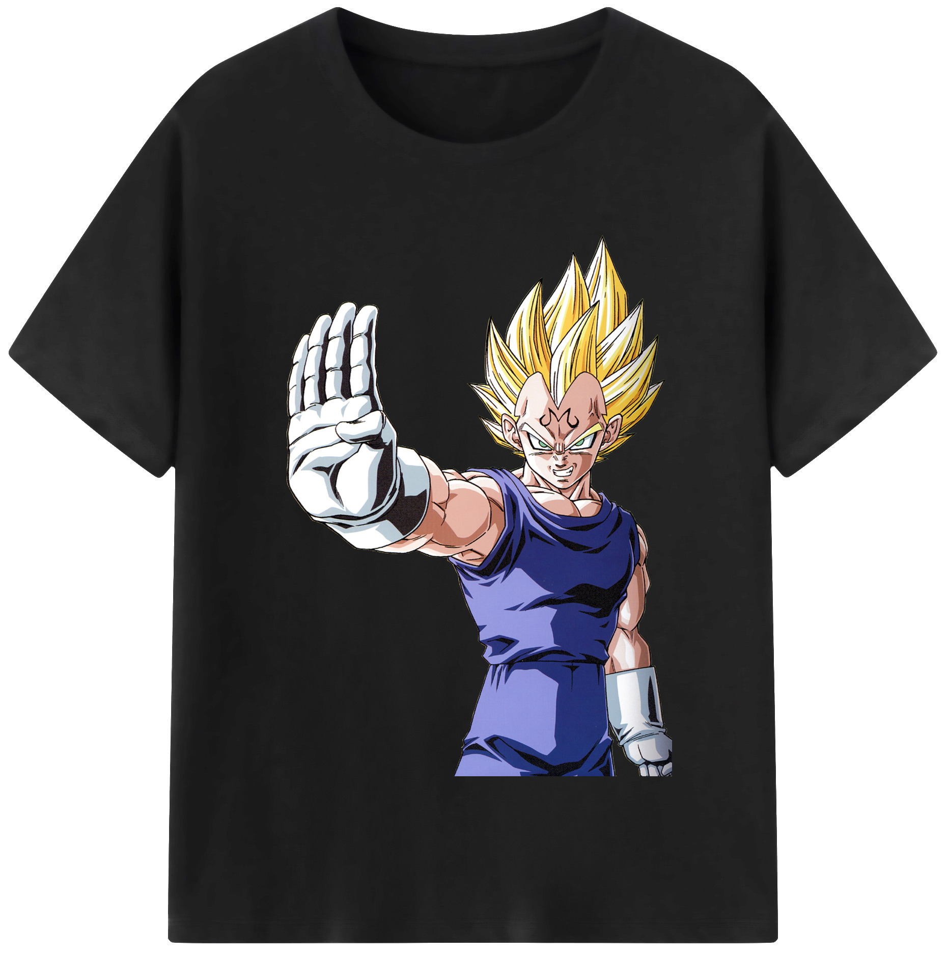 （画像用） ドラゴンボール ベジータ四世（Bejīta Yonsei）DRAGON BALL Vegeta IV レディースカジュアルプリントTシャツ（綿100％）