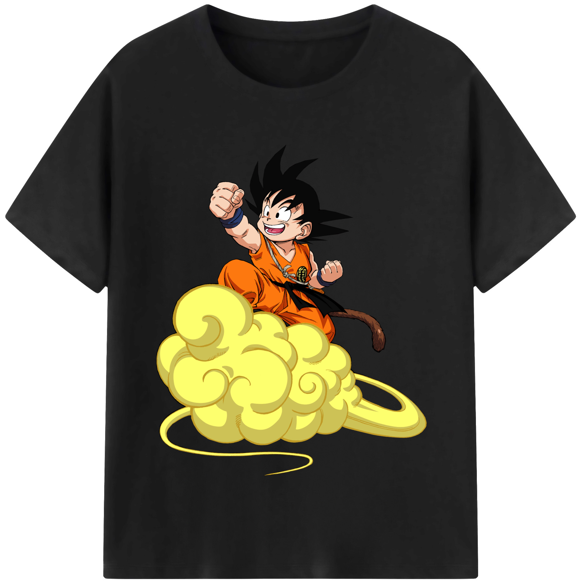 （画像用） ドラゴンボール 孫悟空（そん ごくう）Son Goku カカロット DRAGON BALL Kakarotto レディースカジュアルプリントTシャツ（綿100％）