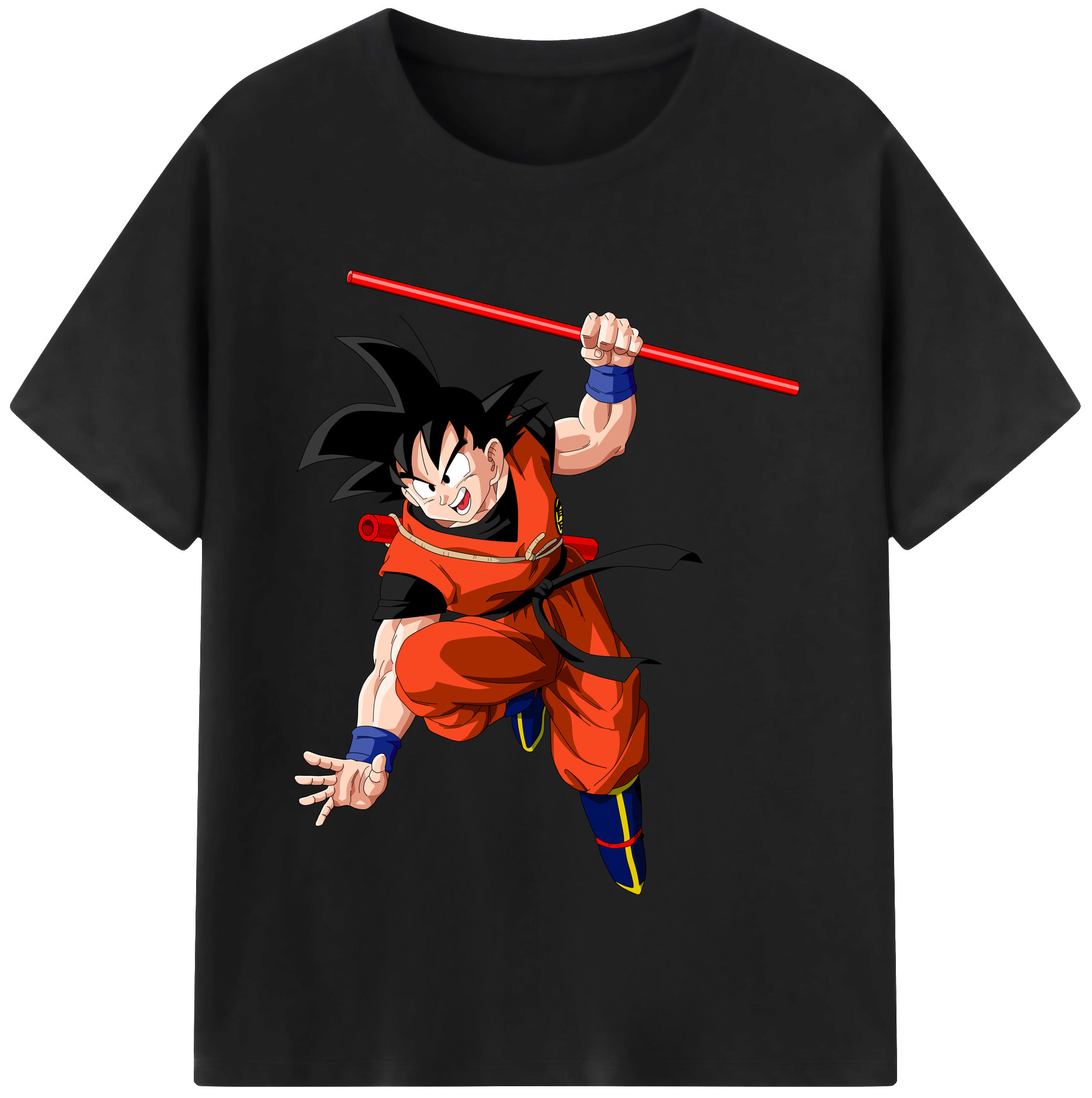 （画像用） ドラゴンボール 孫悟空（そん ごくう）Son Goku カカロット DRAGON BALL Kakarotto レディースカジュアルプリントTシャツ（綿100％）