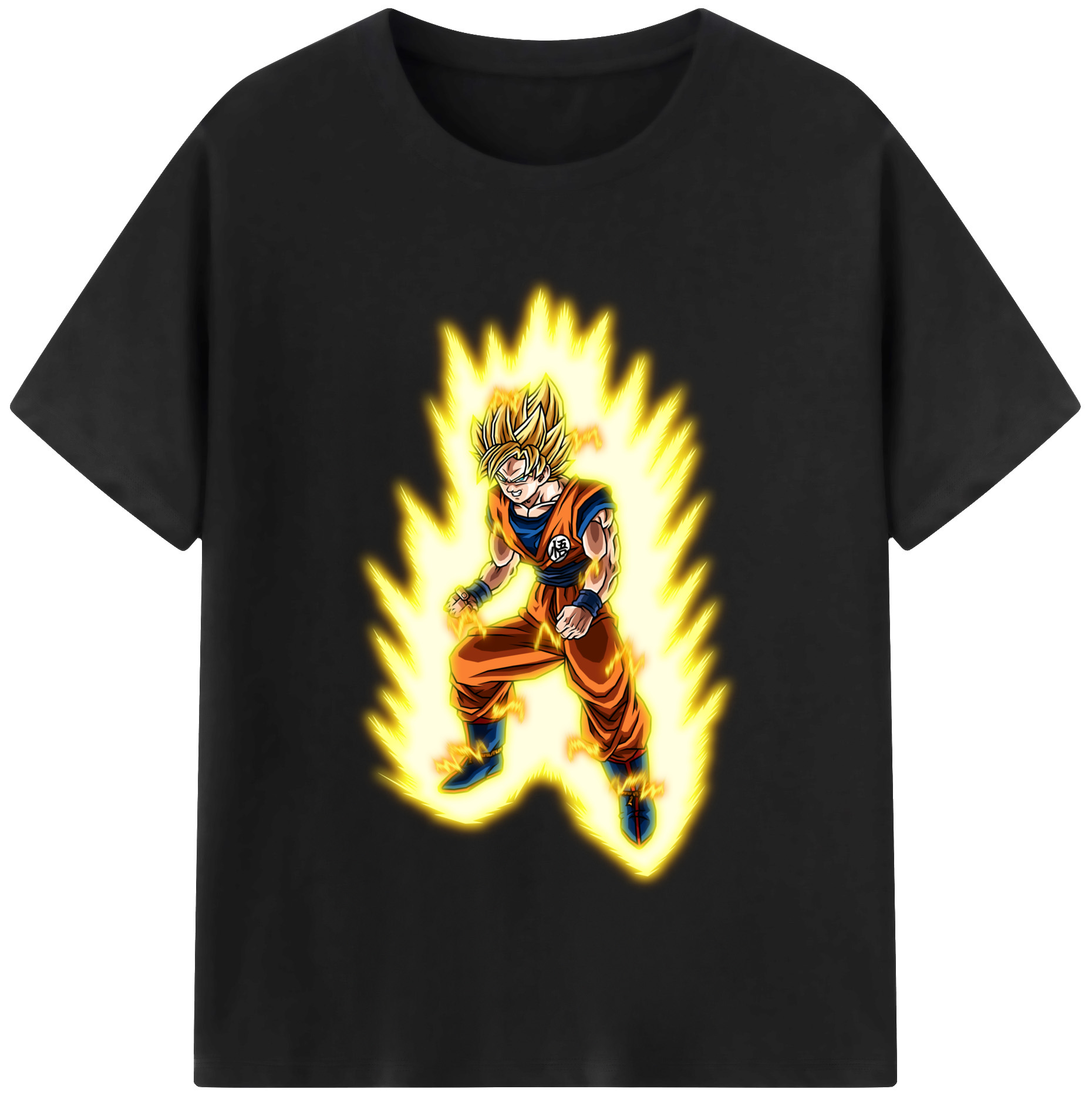 （画像用） ドラゴンボール 孫悟空（そん ごくう）Son Goku カカロット DRAGON BALL Kakarotto レディースカジュアルプリントTシャツ（綿100％）