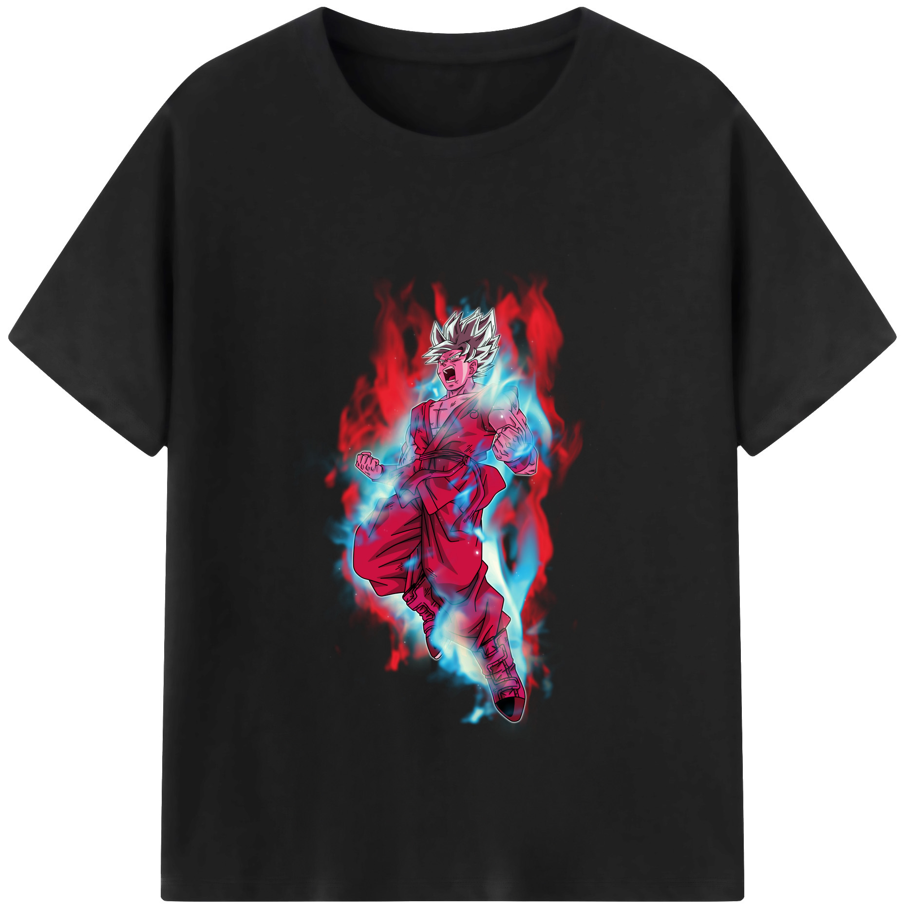 （画像用） ドラゴンボール 孫悟空（そん ごくう）Son Goku カカロット DRAGON BALL Kakarotto レディースカジュアルプリントTシャツ（綿100％）