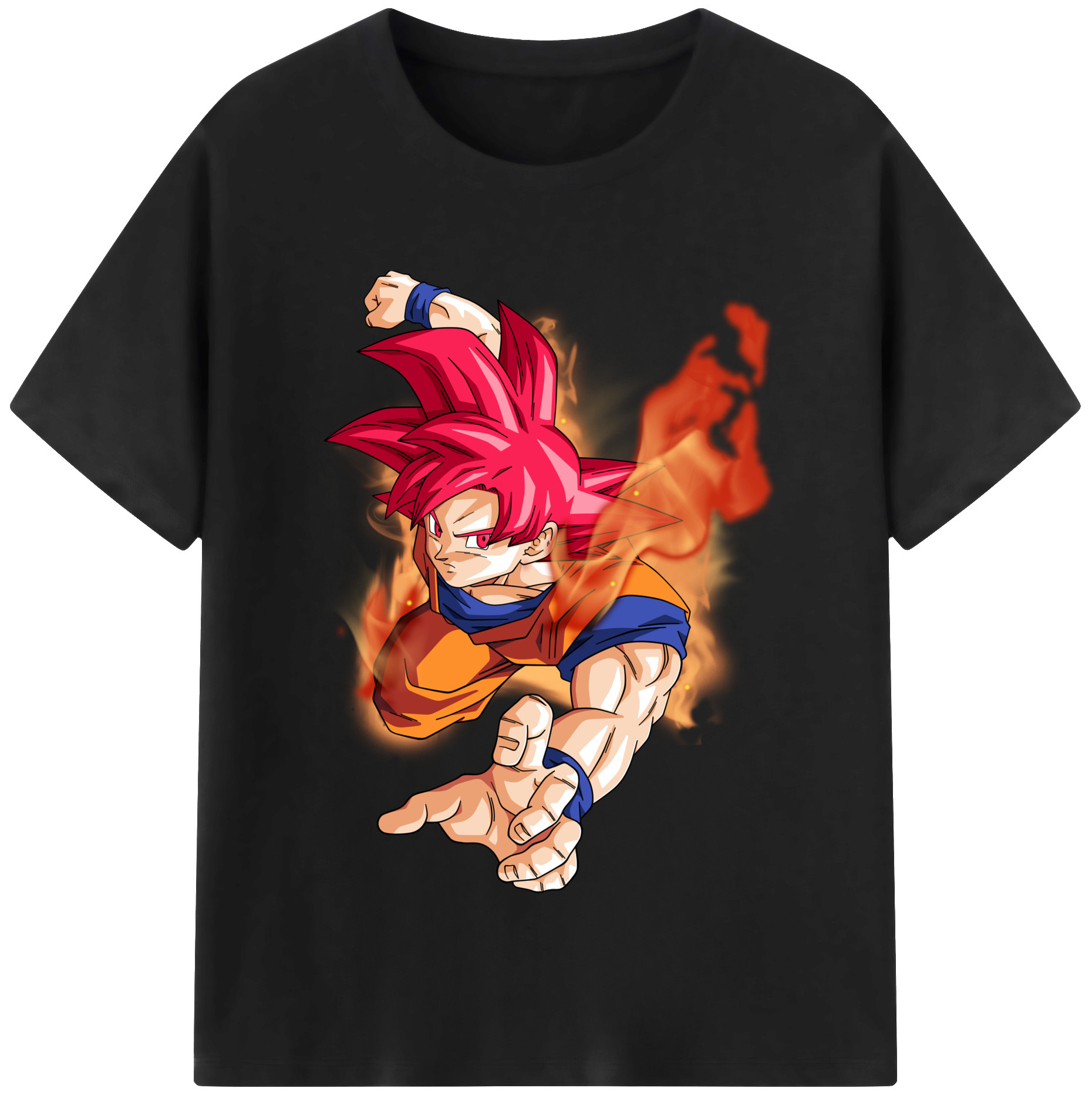 （画像用） ドラゴンボール 孫悟空（そん ごくう）Son Goku カカロット DRAGON BALL Kakarotto レディースカジュアルプリントTシャツ（綿100％）