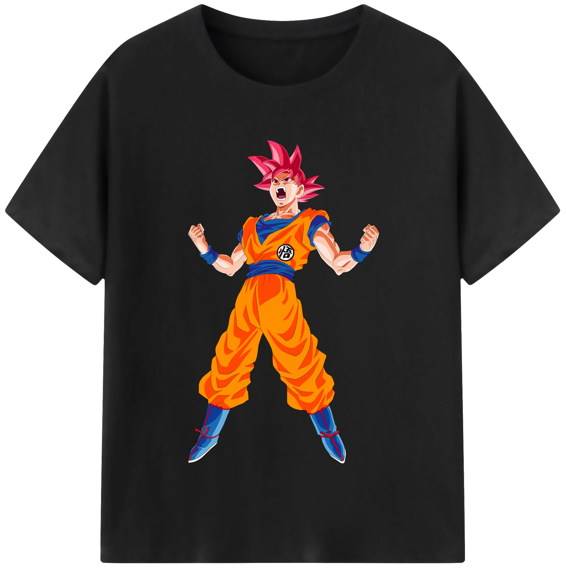 （画像用） ドラゴンボール 孫悟空（そん ごくう）Son Goku カカロット DRAGON BALL Kakarotto レディースカジュアルプリントTシャツ（綿100％）