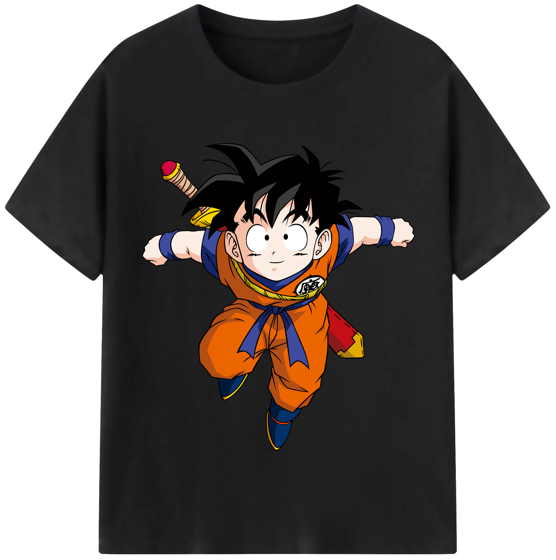 （画像用） ドラゴンボール 孫悟空（そん ごくう）Son Goku カカロット DRAGON BALL Kakarotto レディースカジュアルプリントTシャツ（綿100％）