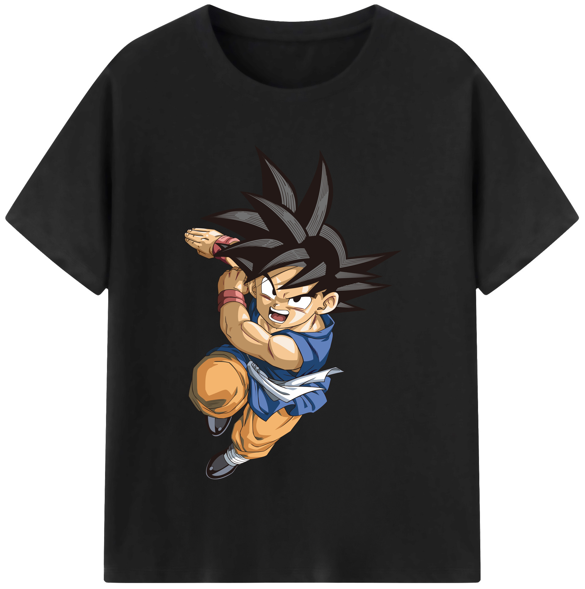 （画像用） ドラゴンボール 孫悟空（そん ごくう）Son Goku カカロット DRAGON BALL Kakarotto レディースカジュアルプリントTシャツ（綿100％）