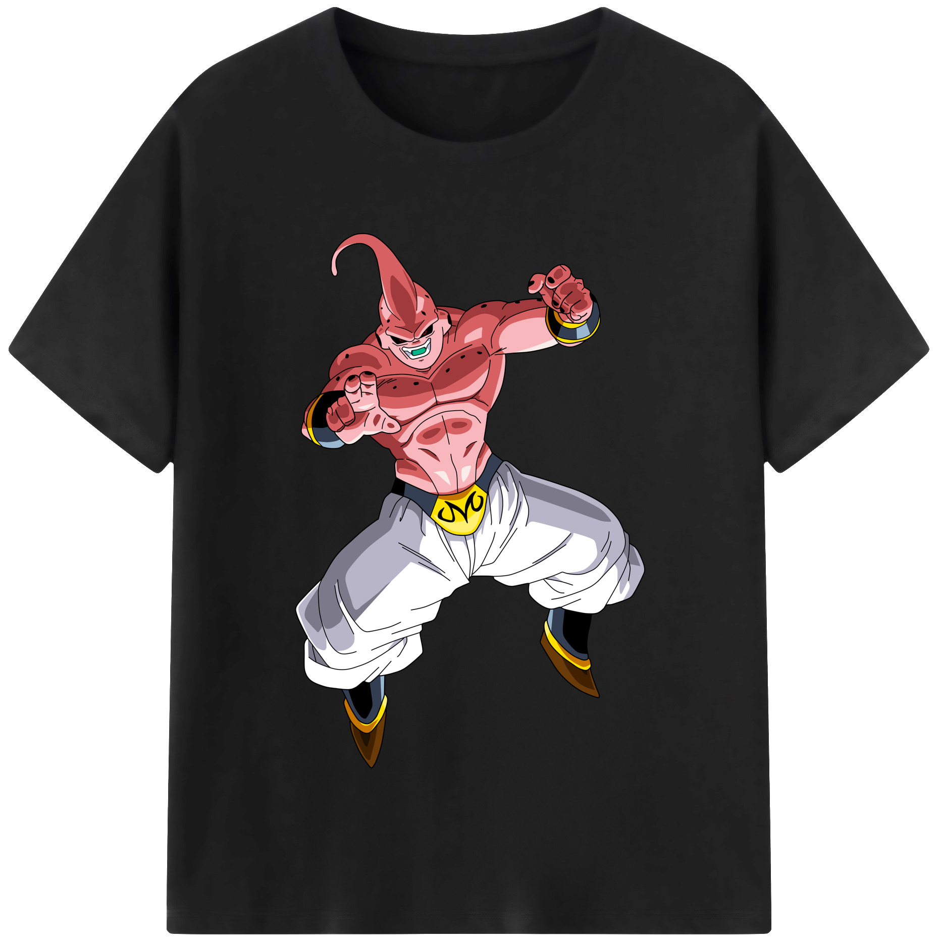 （画像用） ドラゴンボール 魔人ブウ DRAGON BALL Majin Buu レディースカジュアルプリントTシャツ（綿100％）