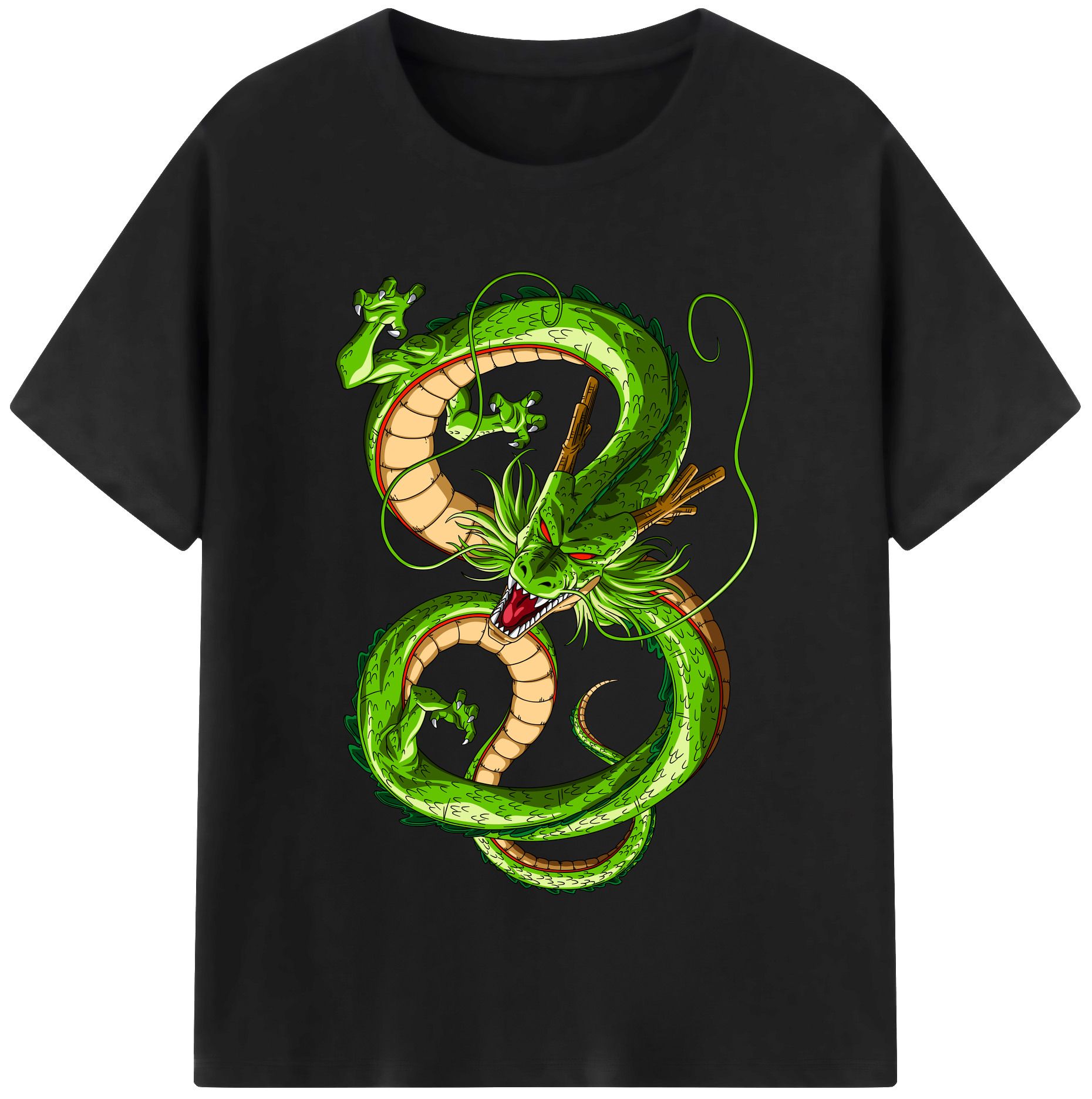 （画像用） ドラゴンボール 神龍 シェンロン DRAGON BALL Shenron レディースカジュアルプリントTシャツ（綿100％）