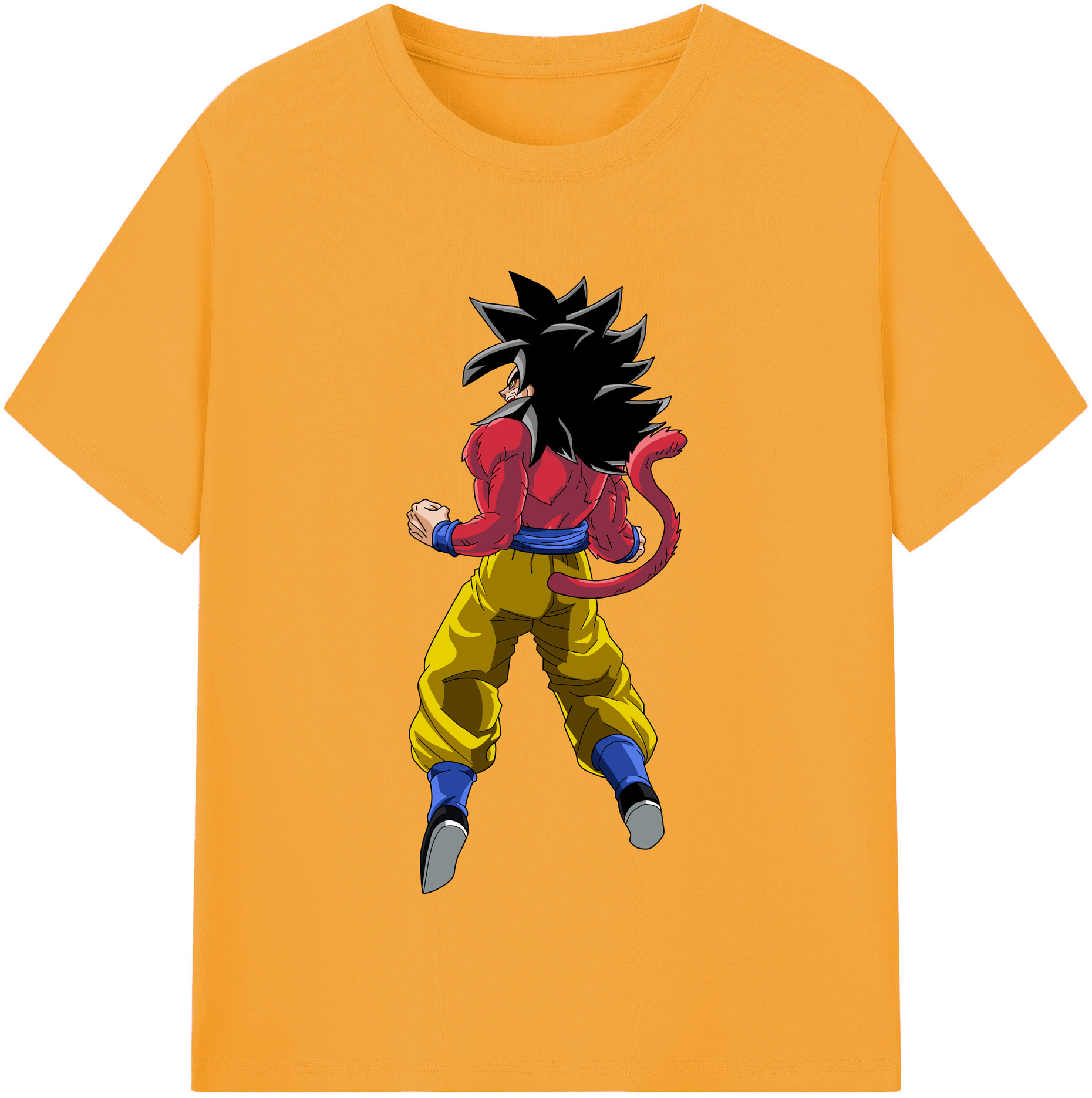 （画像用） ドラゴンボール 孫悟空（そん ごくう）Son Goku カカロット DRAGON BALL Kakarotto レディースカジュアルプリントTシャツ（綿100％）