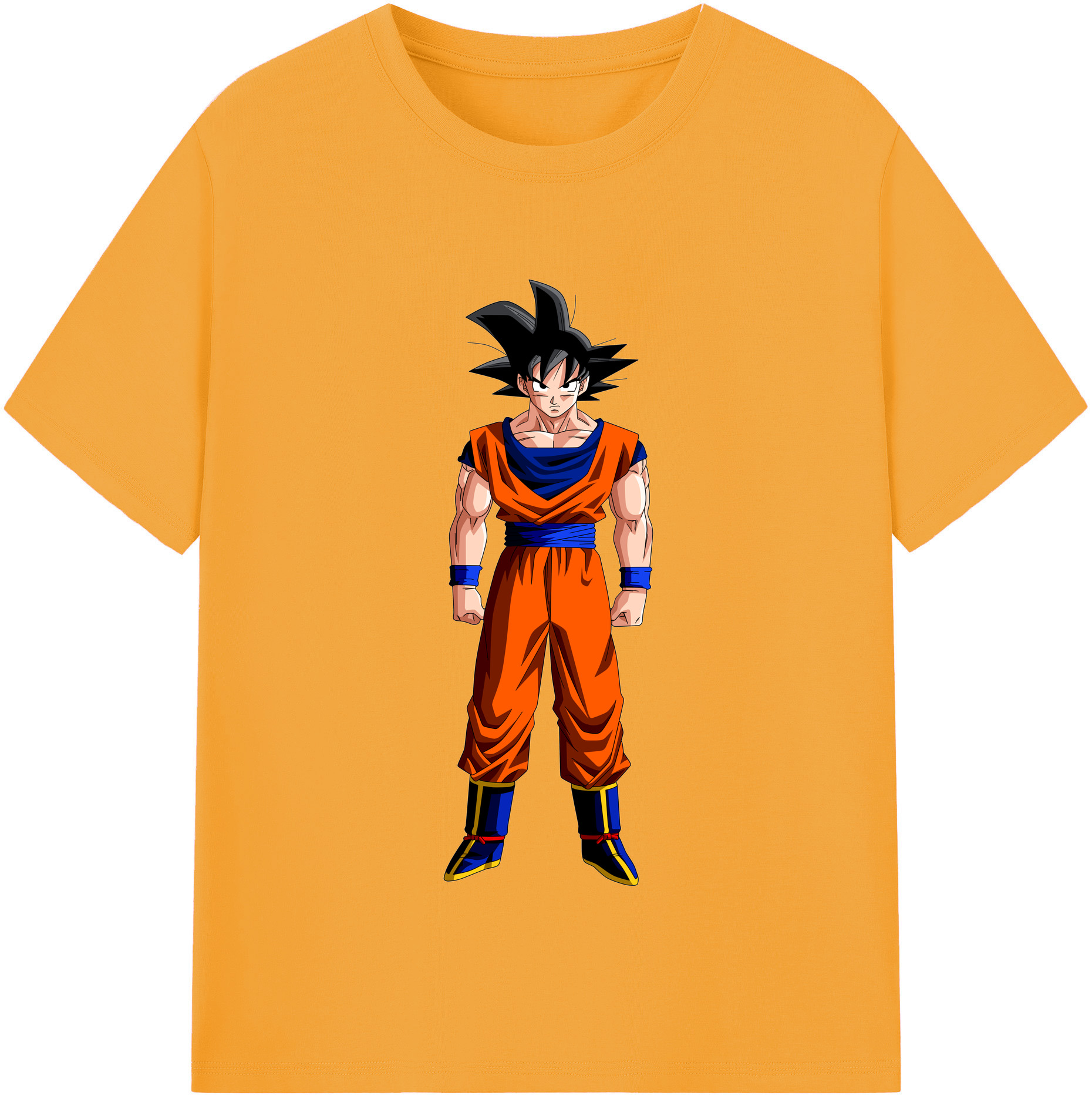 （画像用） ドラゴンボール 孫悟空（そん ごくう）Son Goku カカロット DRAGON BALL Kakarotto レディースカジュアルプリントTシャツ（綿100％）