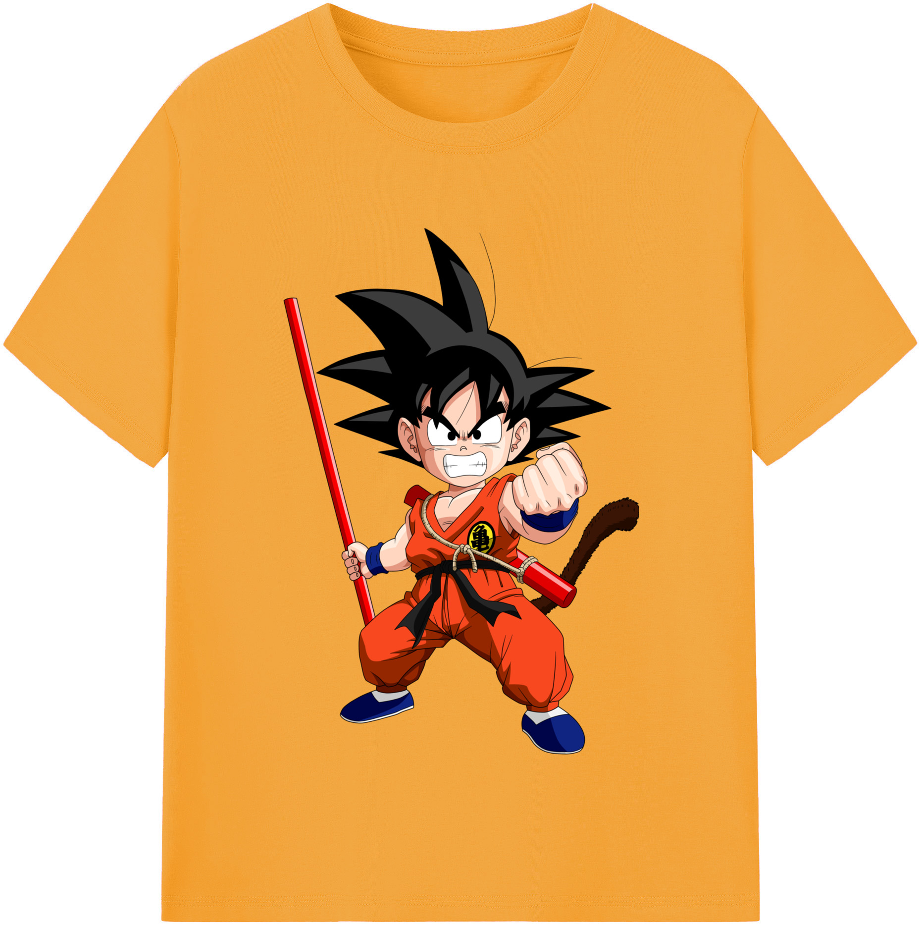 （画像用） ドラゴンボール 孫悟空（そん ごくう）Son Goku カカロット DRAGON BALL Kakarotto レディースカジュアルプリントTシャツ（綿100％）