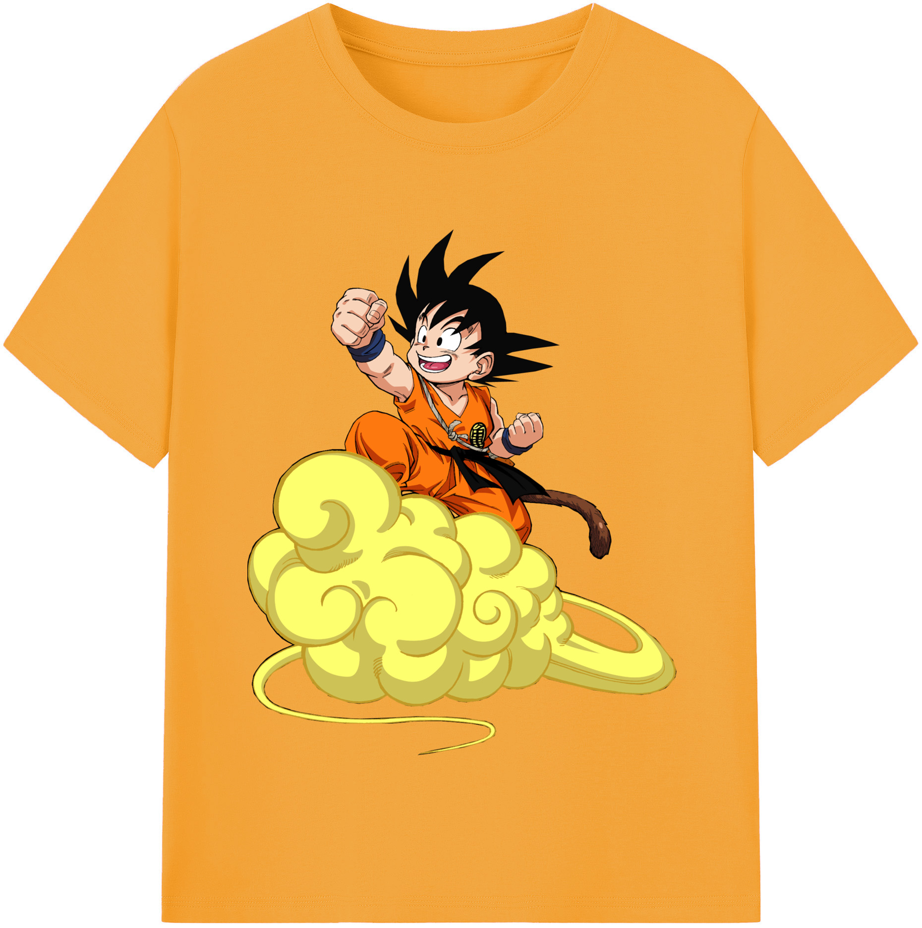 （画像用） ドラゴンボール 孫悟空（そん ごくう）Son Goku カカロット DRAGON BALL Kakarotto レディースカジュアルプリントTシャツ（綿100％）