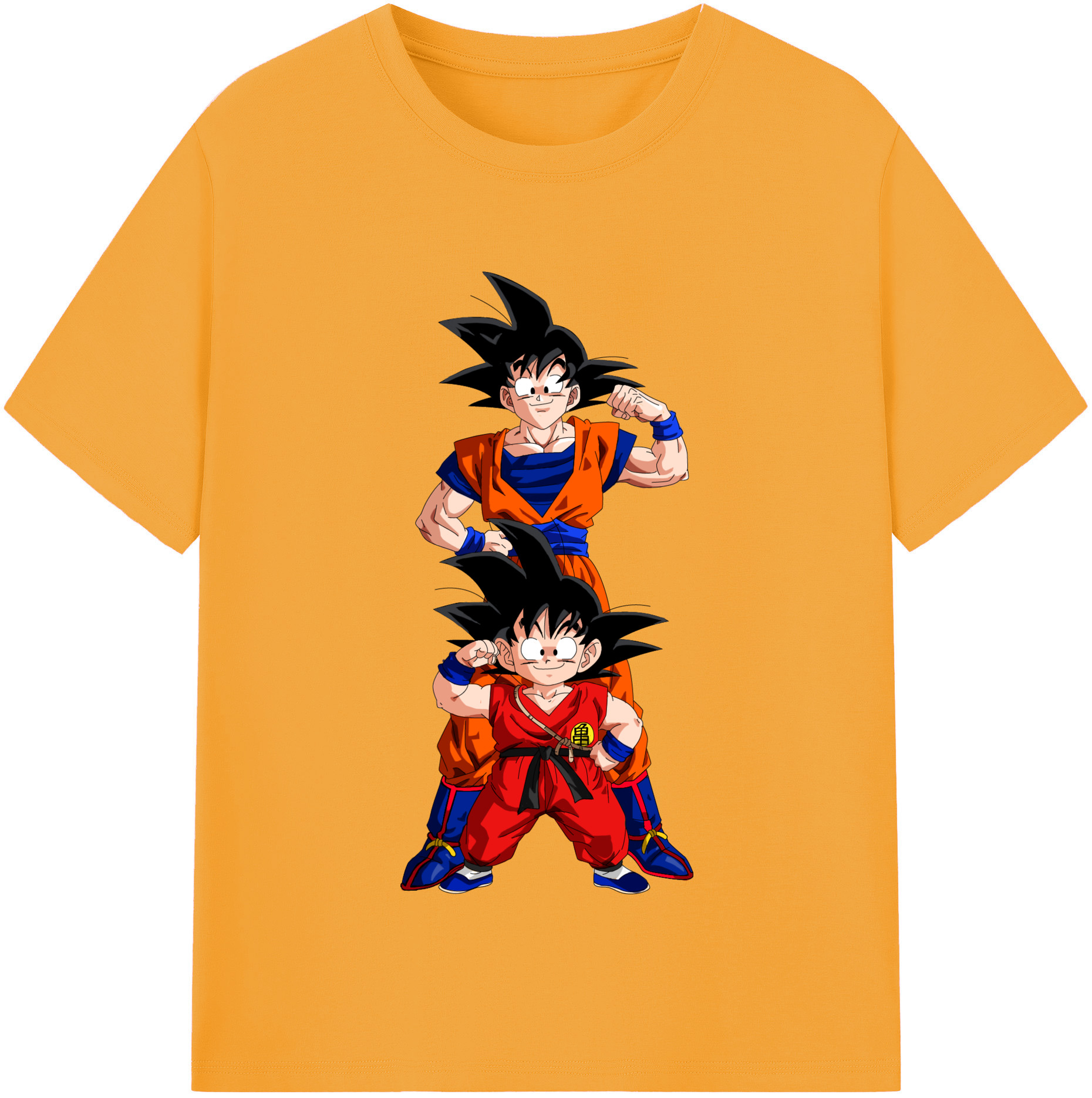 （画像用） ドラゴンボール 孫悟空（そん ごくう）Son Goku カカロット DRAGON BALL Kakarotto レディースカジュアルプリントTシャツ（綿100％）