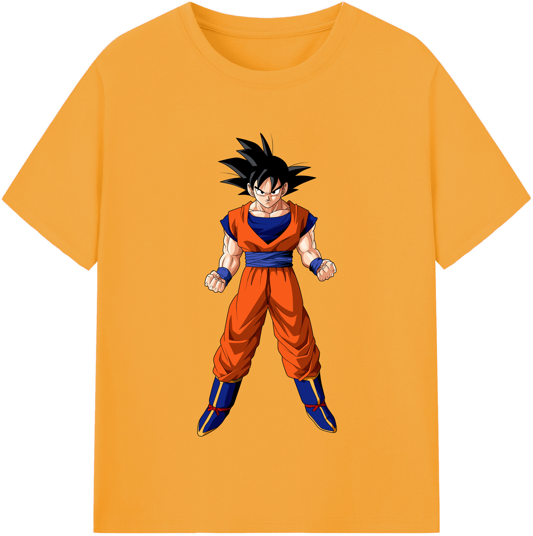 （画像用） ドラゴンボール 孫悟空（そん ごくう）Son Goku カカロット DRAGON BALL Kakarotto レディースカジュアルプリントTシャツ（綿100％）