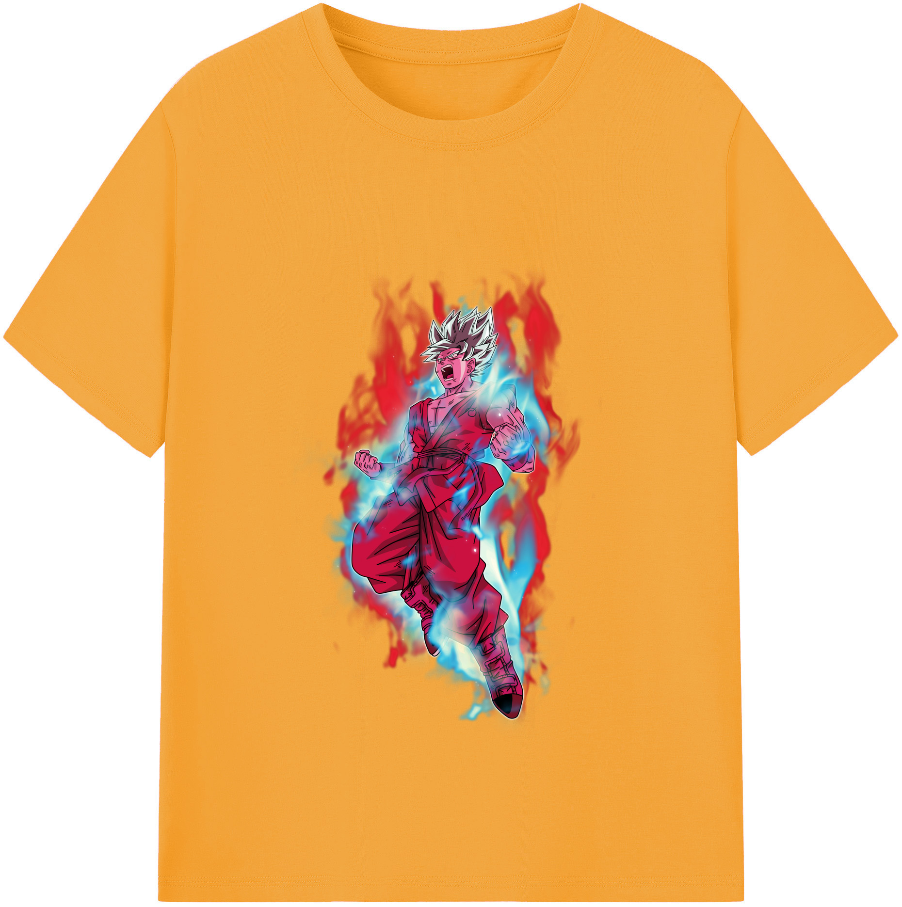 （画像用） ドラゴンボール 孫悟空（そん ごくう）Son Goku カカロット DRAGON BALL Kakarotto レディースカジュアルプリントTシャツ（綿100％）