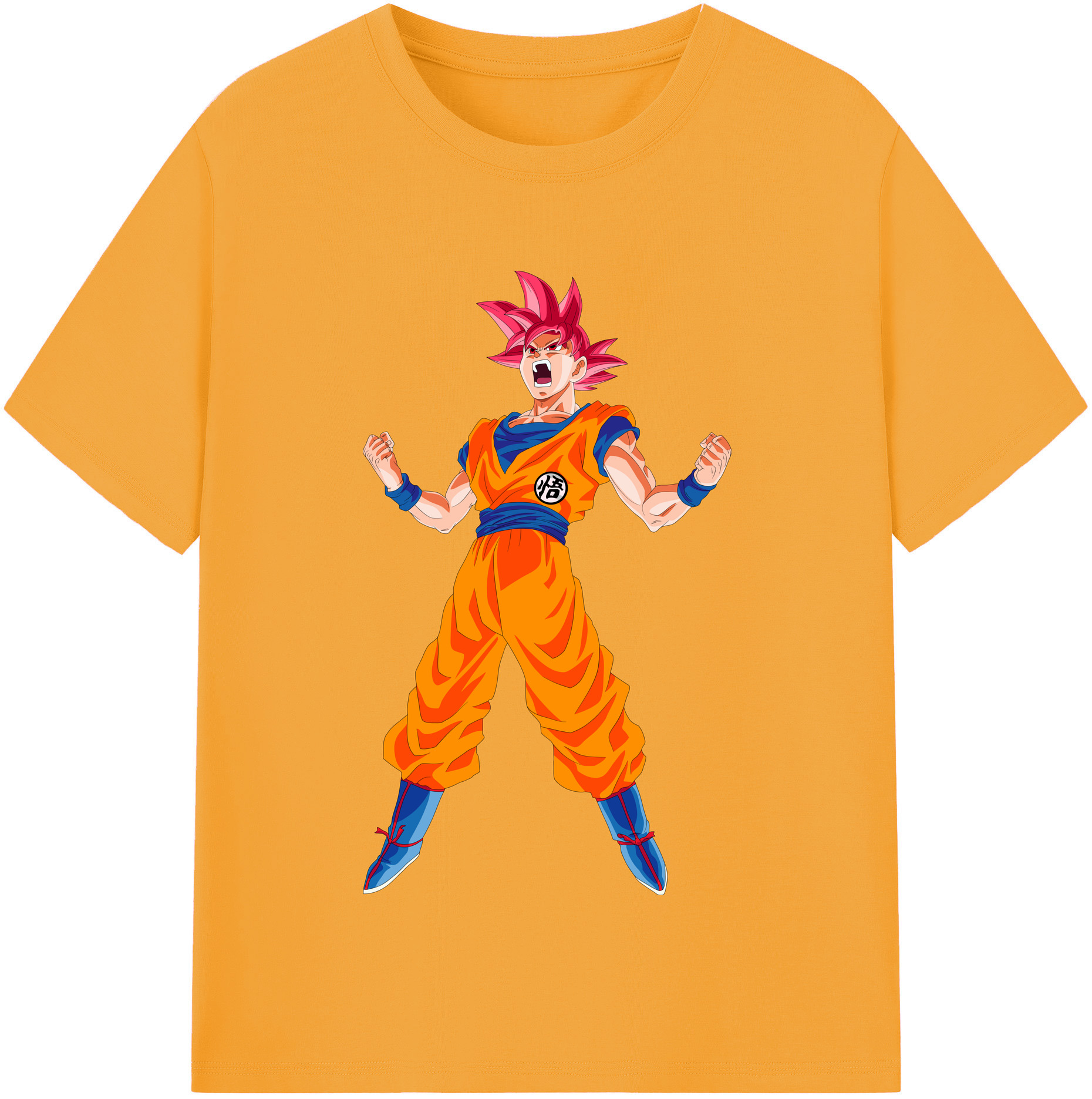 （画像用） ドラゴンボール 孫悟空（そん ごくう）Son Goku カカロット DRAGON BALL Kakarotto レディースカジュアルプリントTシャツ（綿100％）