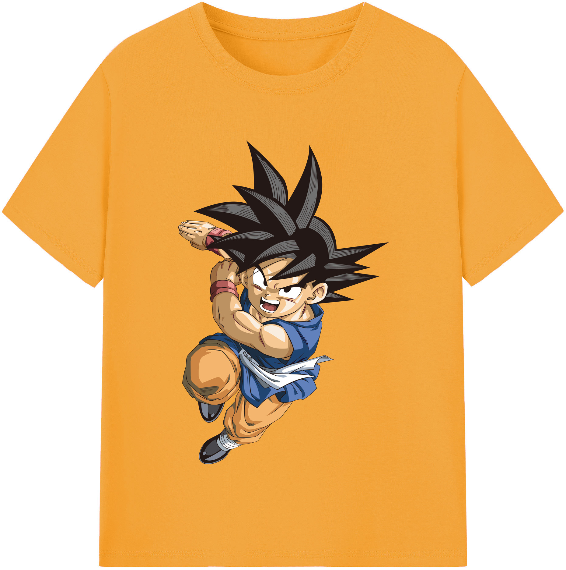 （画像用） ドラゴンボール 孫悟空（そん ごくう）Son Goku カカロット DRAGON BALL Kakarotto レディースカジュアルプリントTシャツ（綿100％）