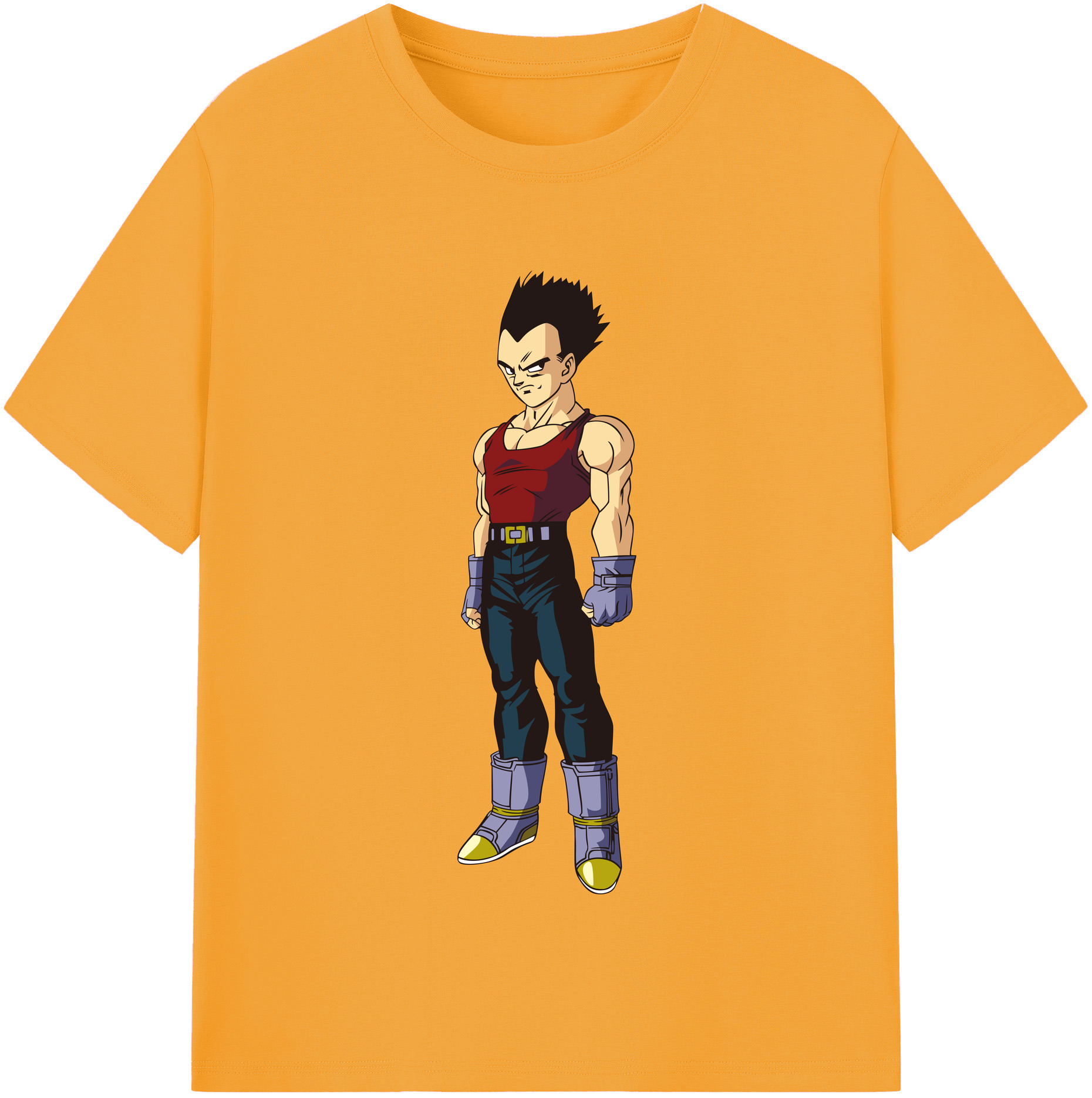 （画像用） ドラゴンボール ベジータ四世（Bejīta Yonsei）DRAGON BALL Vegeta IV レディースカジュアルプリントTシャツ（綿100％）