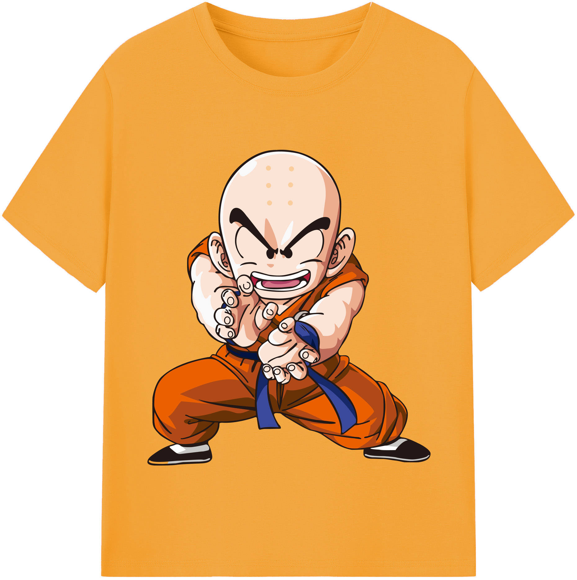 （画像用） ドラゴンボール クリリン DRAGON BALL krillin レディースカジュアルプリントTシャツ（綿100％）