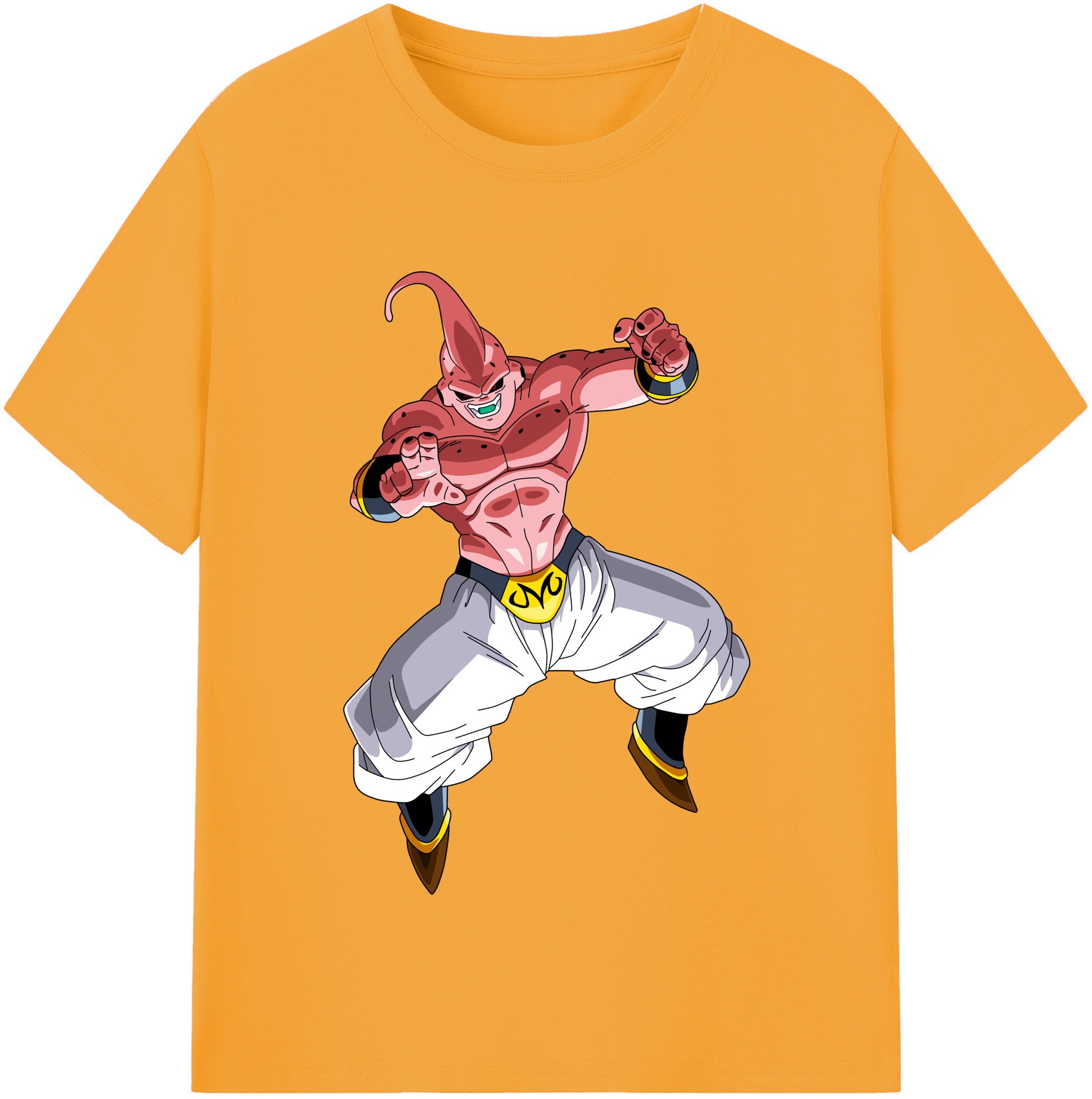 （画像用） ドラゴンボール 魔人ブウ DRAGON BALL Majin Buu レディースカジュアルプリントTシャツ（綿100％）