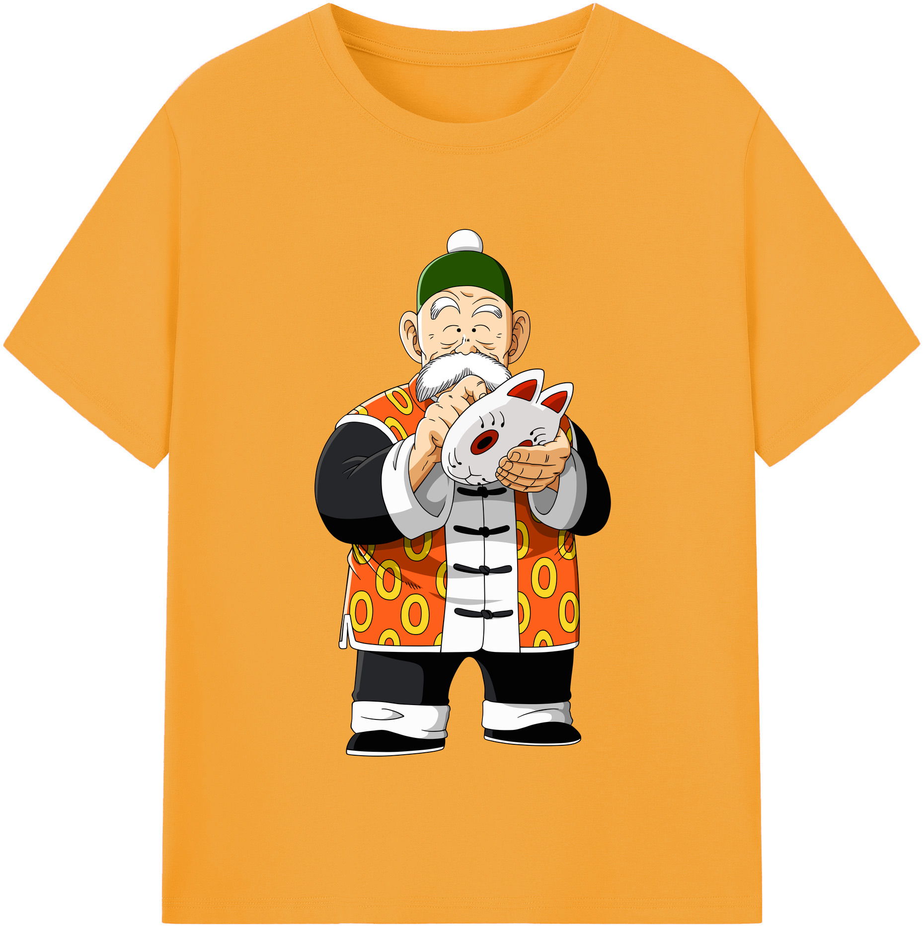 （画像用） ドラゴンボール 亀仙人（かめせんにん） DRAGON BALL Master Roshi Kame Sennin レディースカジュアルプリントTシャツ（綿100％）