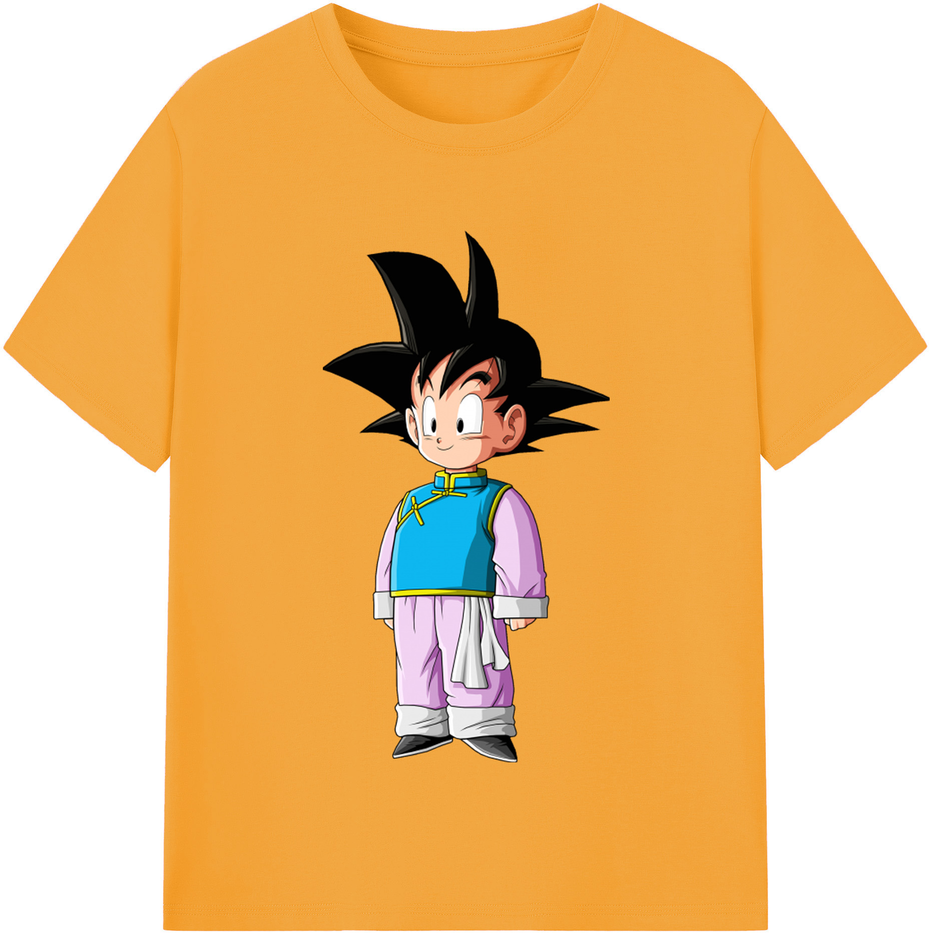 （画像用） ドラゴンボール 孫悟空（そん ごくう）Son Goku カカロット DRAGON BALL Kakarotto レディースカジュアルプリントTシャツ（綿100％）