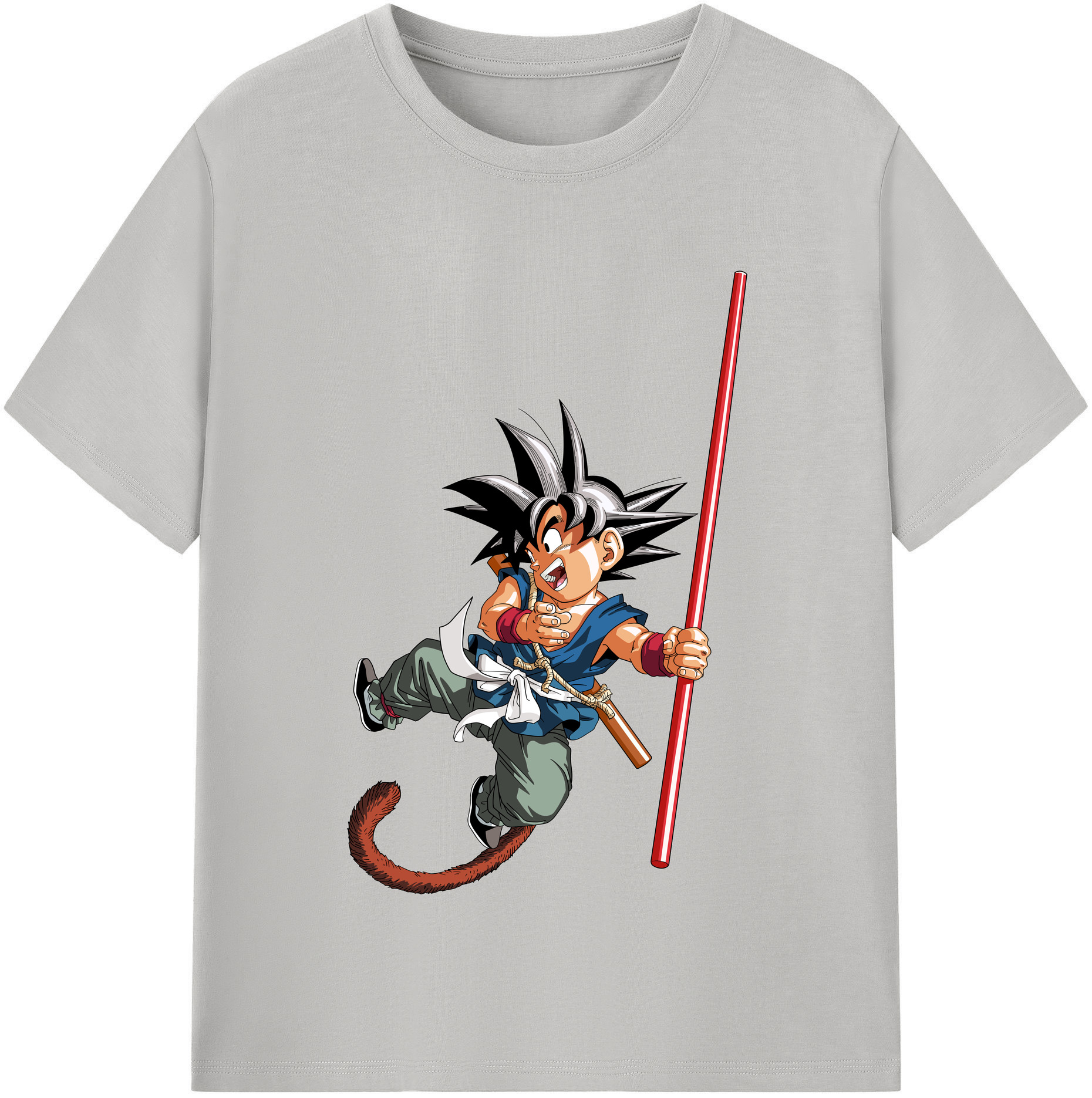 （画像用） ドラゴンボール 孫悟空（そん ごくう）Son Goku カカロット DRAGON BALL Kakarotto レディースカジュアルプリントTシャツ（綿100％）