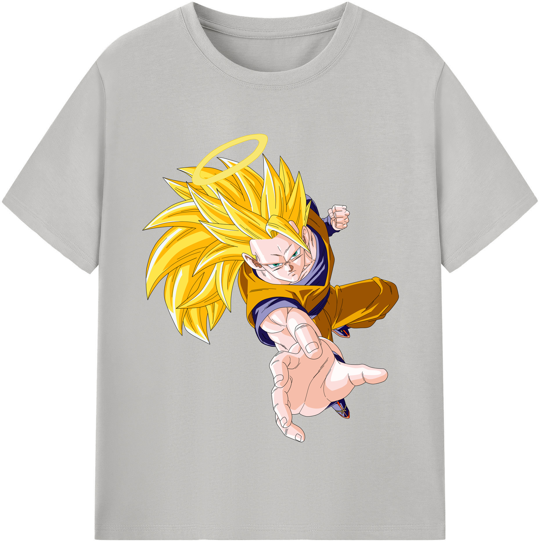 （画像用） ドラゴンボール 孫悟空（そん ごくう）Son Goku カカロット DRAGON BALL Kakarotto レディースカジュアルプリントTシャツ（綿100％）