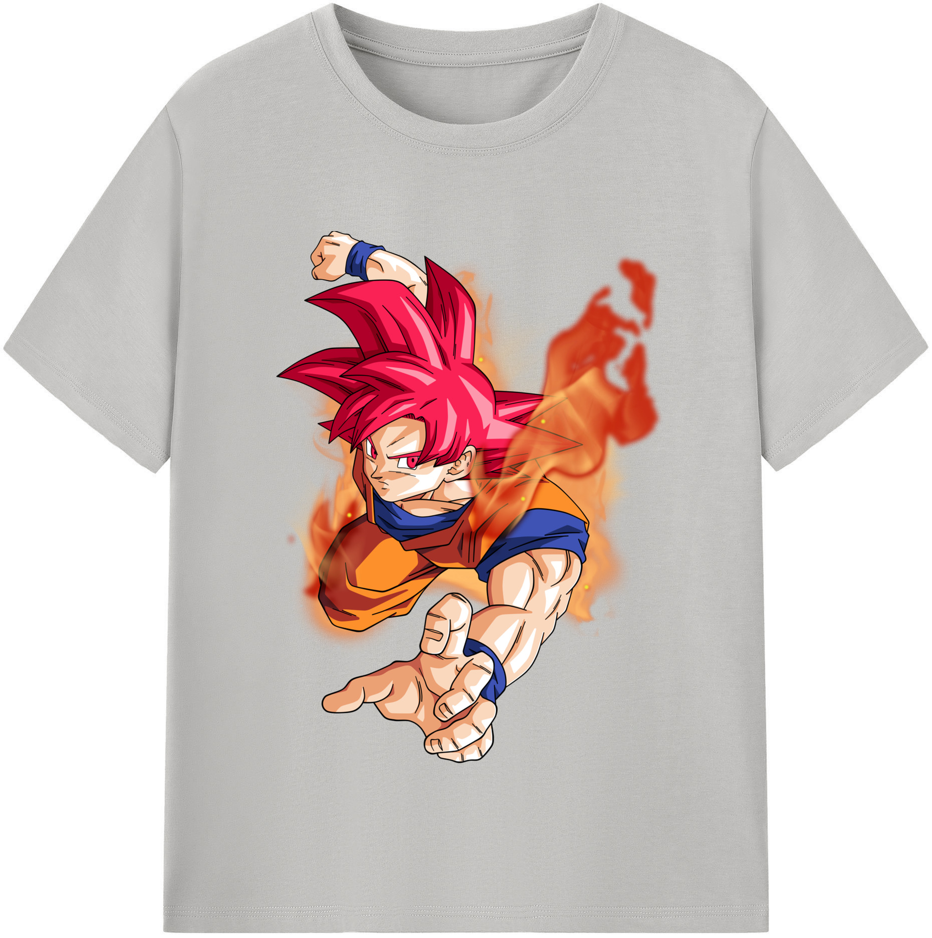 （画像用） ドラゴンボール 孫悟空（そん ごくう）Son Goku カカロット DRAGON BALL Kakarotto レディースカジュアルプリントTシャツ（綿100％）