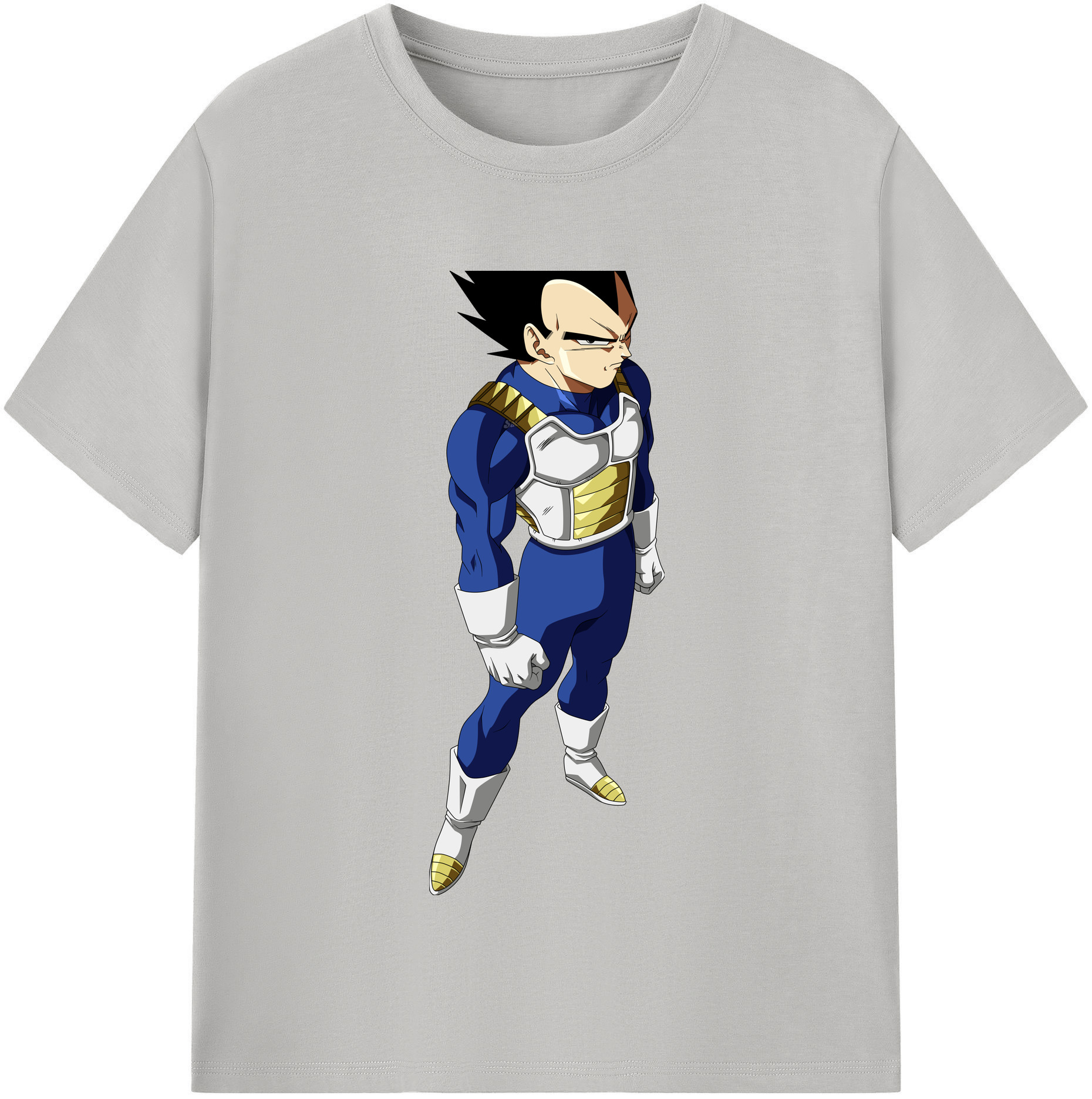 （画像用） ドラゴンボール ベジータ四世（Bejīta Yonsei）DRAGON BALL Vegeta IV レディースカジュアルプリントTシャツ（綿100％）